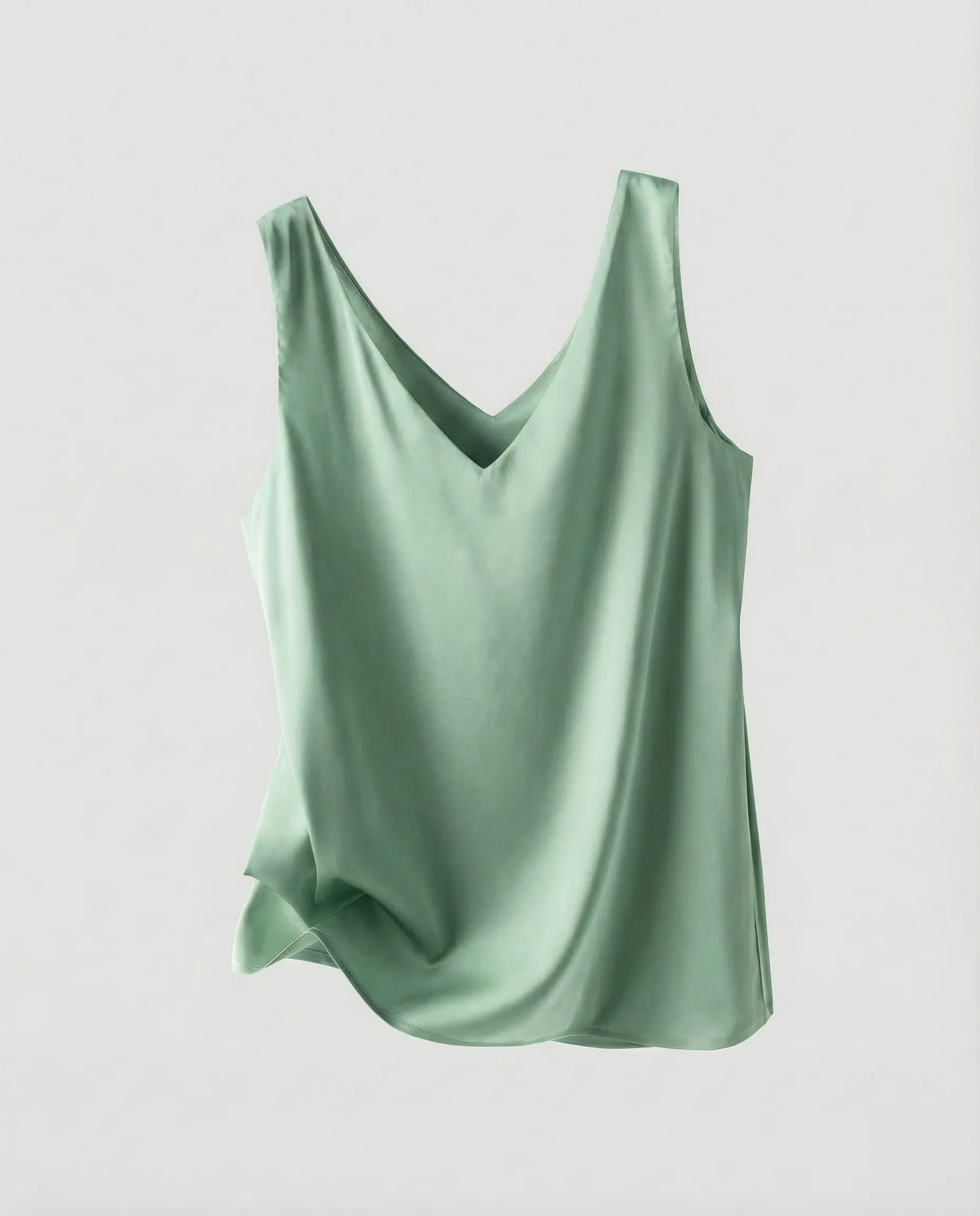 Damen Satin Camisole V Ausschnitt - Image 6