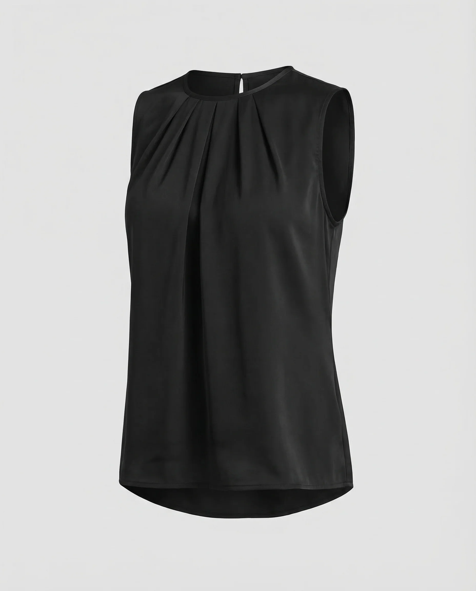 Damen Satinbluse Ärmellos - Image 5