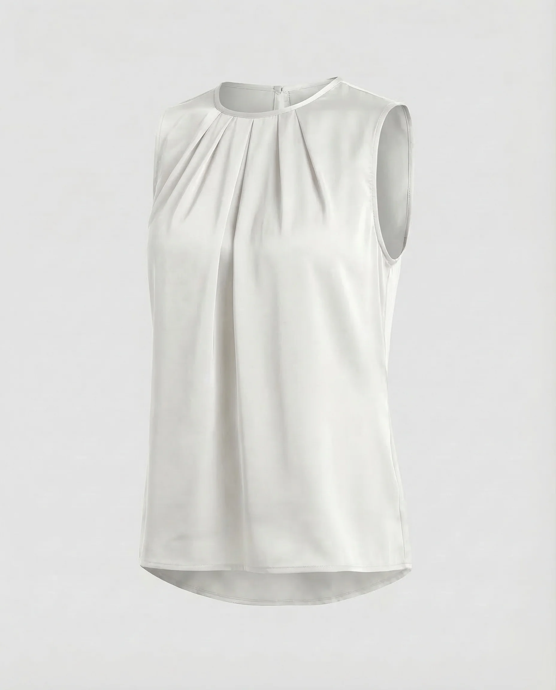 Damen Satinbluse Ärmellos - Image 6