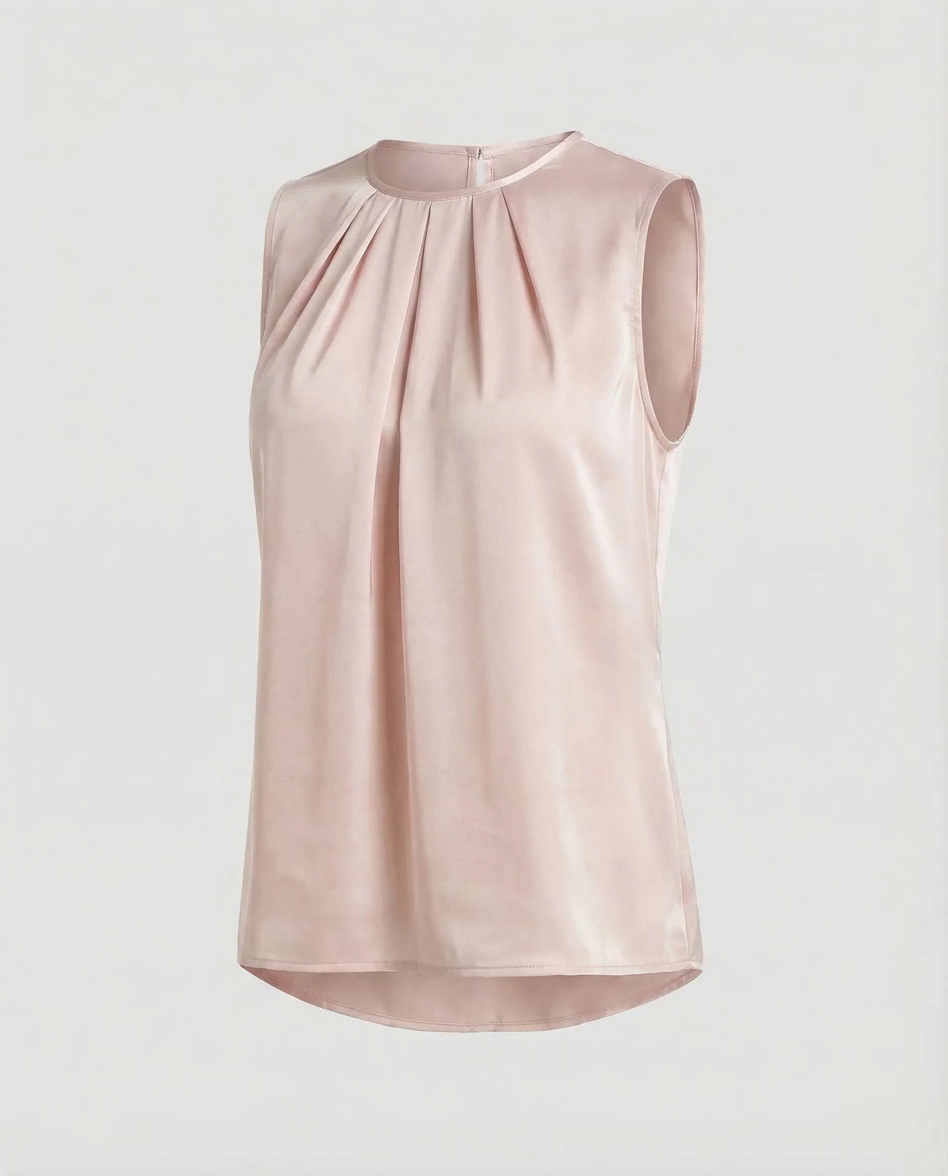 Damen Satinbluse Ärmellos - Image 8