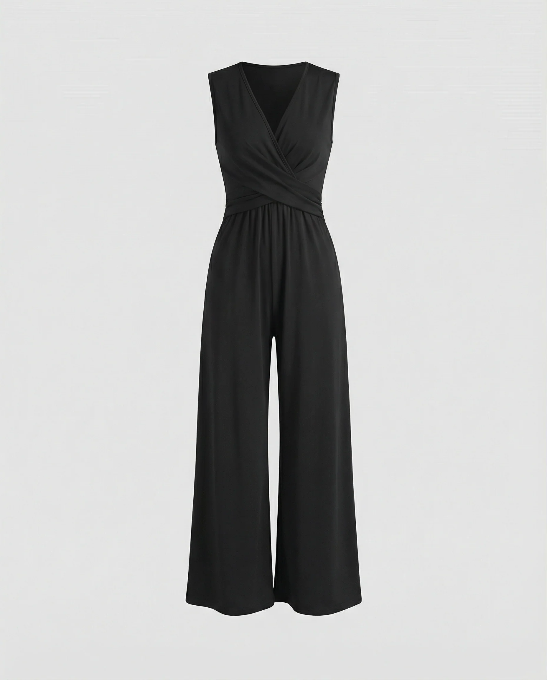 Damen Jumpsuit Palazzo Bein mit Taille - Image 4