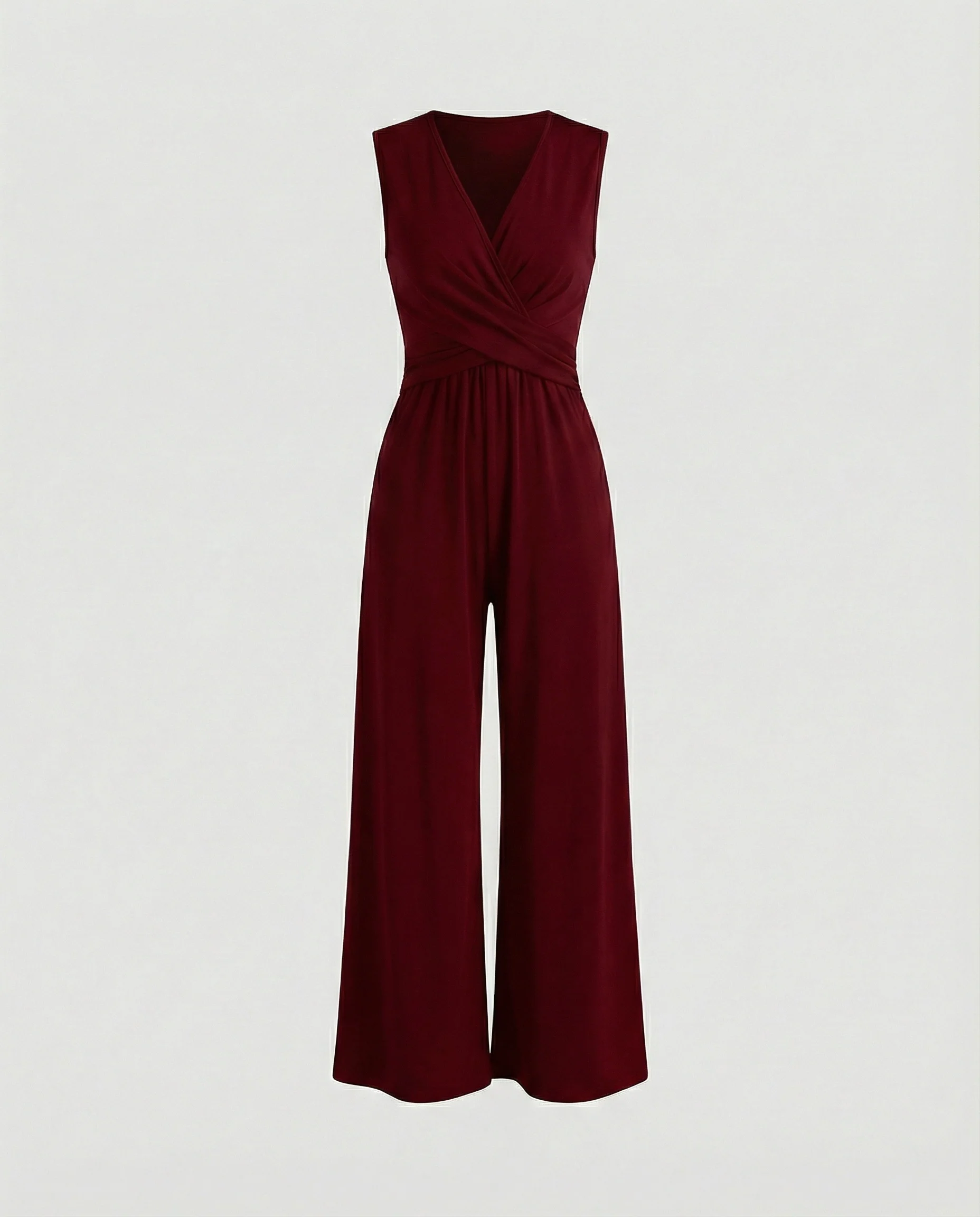 Damen Jumpsuit Palazzo Bein mit Taille - Image 7