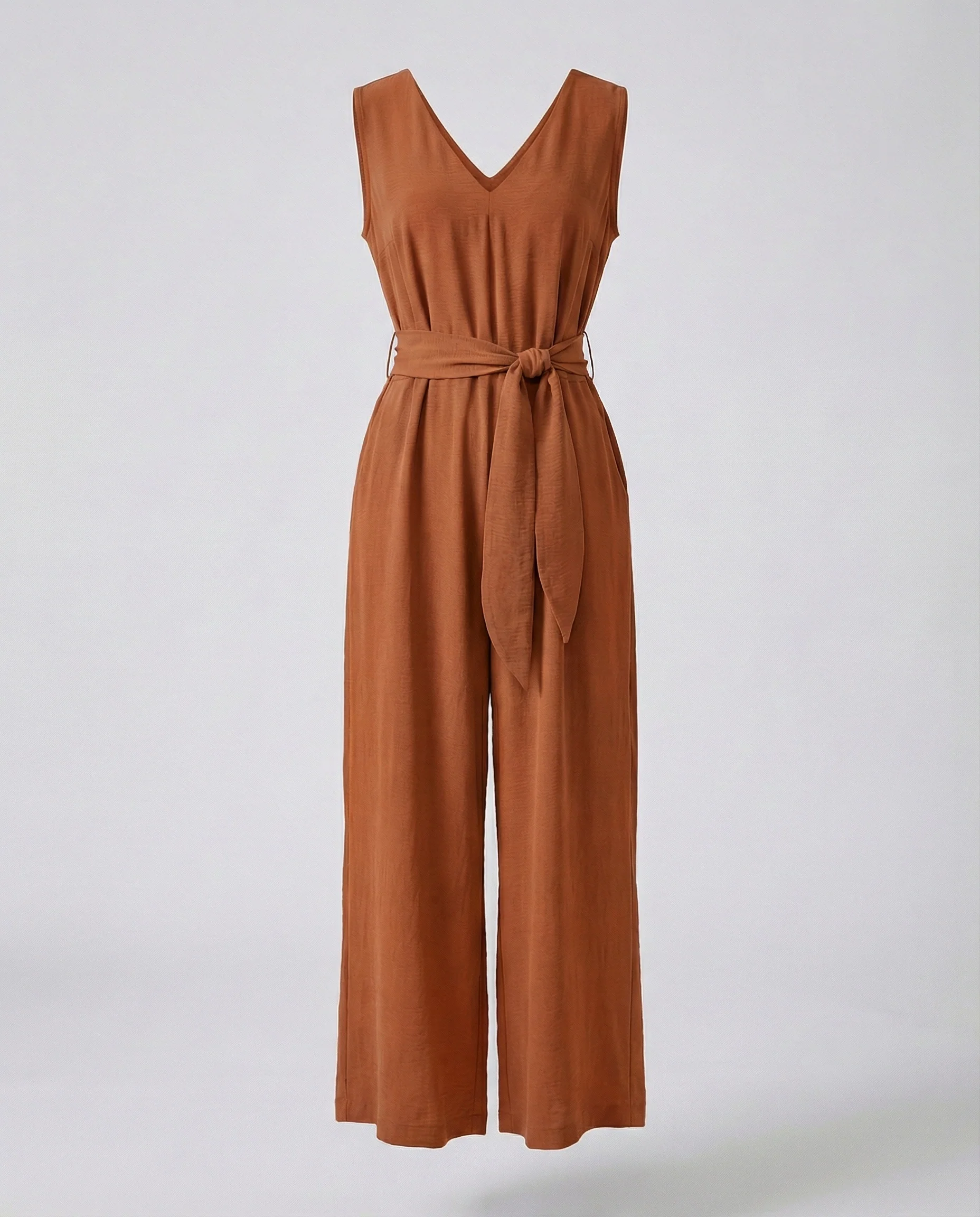 Damen Jumpsuit elegant mit Taillengürtel - Image 9