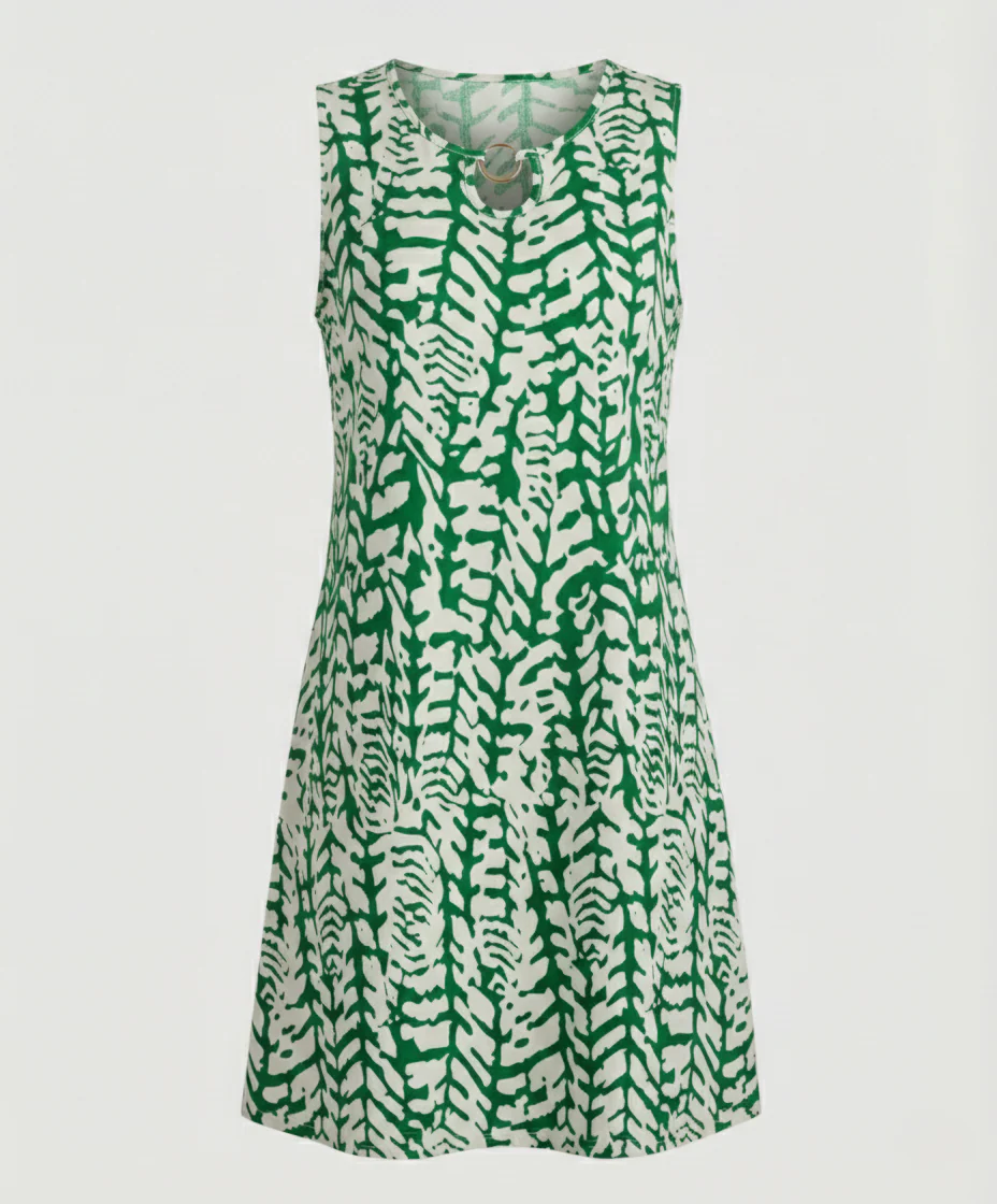 Freizeitkleid Damen Ärmelloses Kurzkleid - Image 6