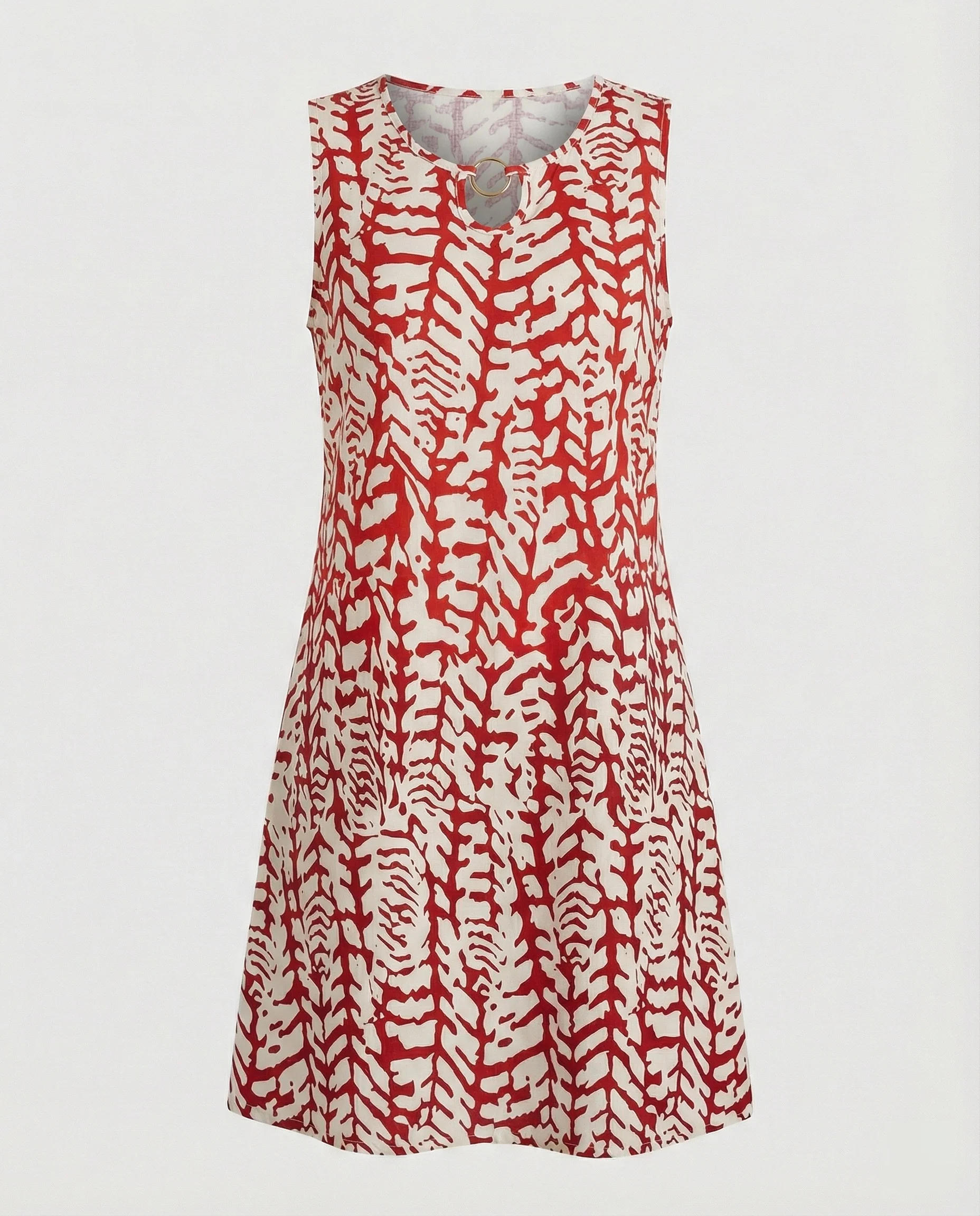 Freizeitkleid Damen Ärmelloses Kurzkleid - Image 7