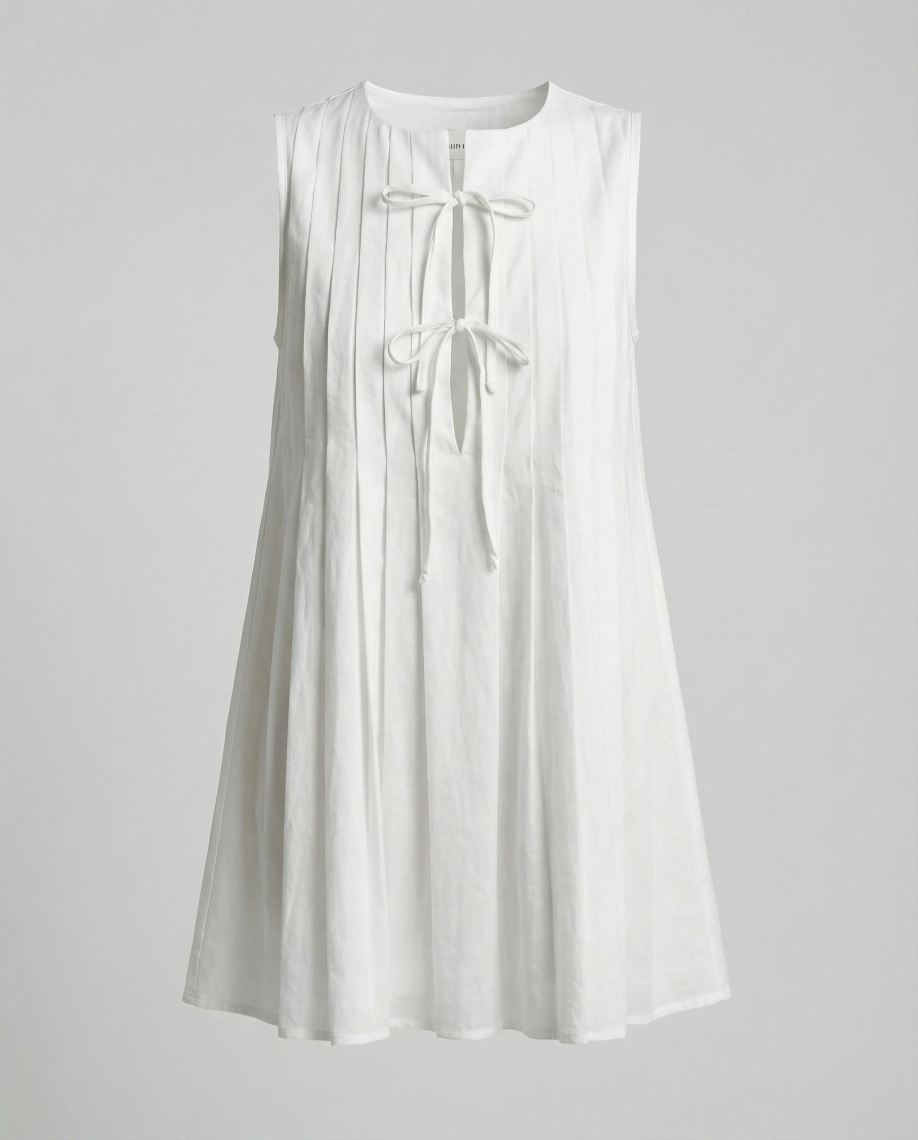 Damen Freizeitkleid ärmellos mit Plissee - Image 5