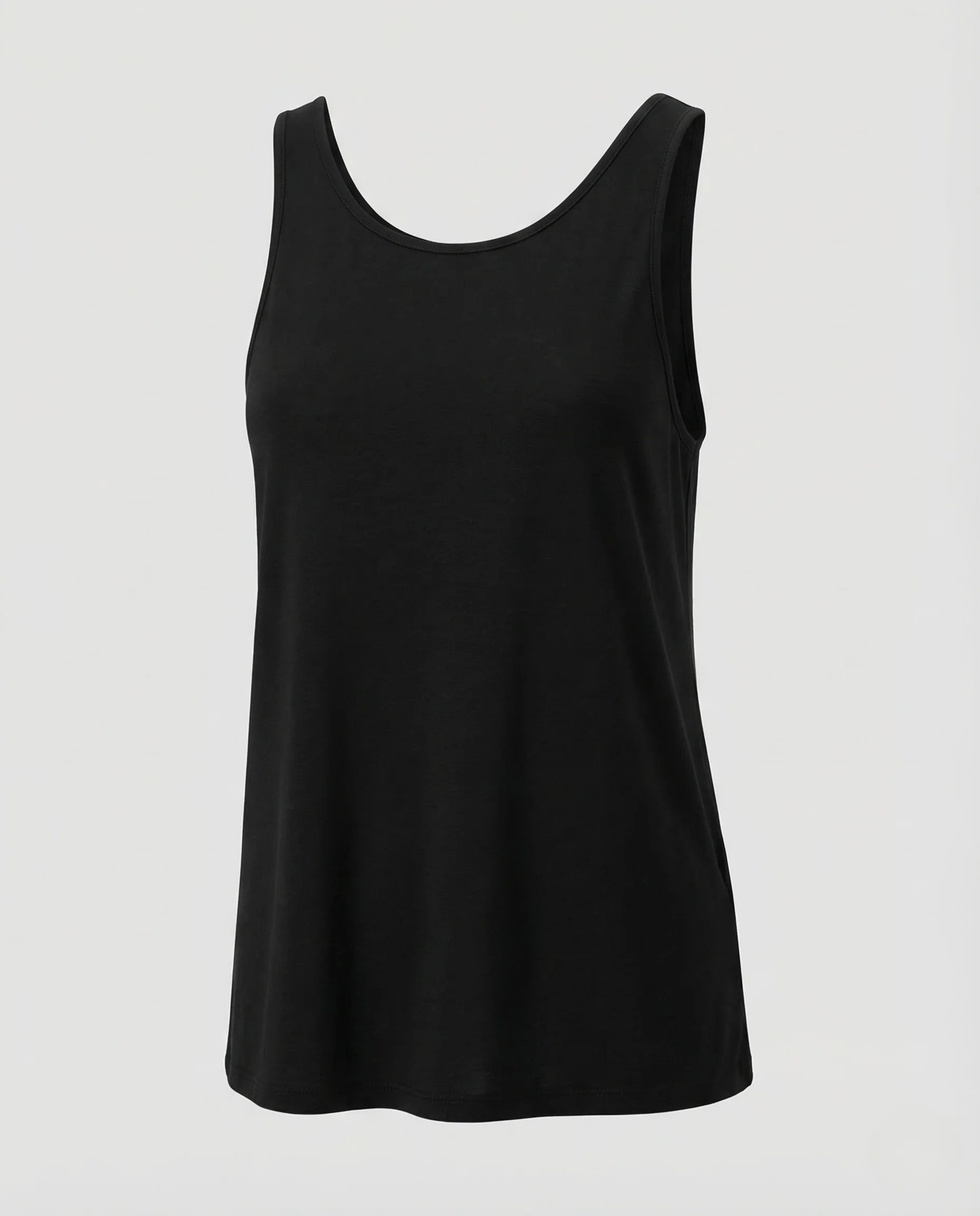 Damen Baumwollshirt Ärmellos Rundhals - Image 5
