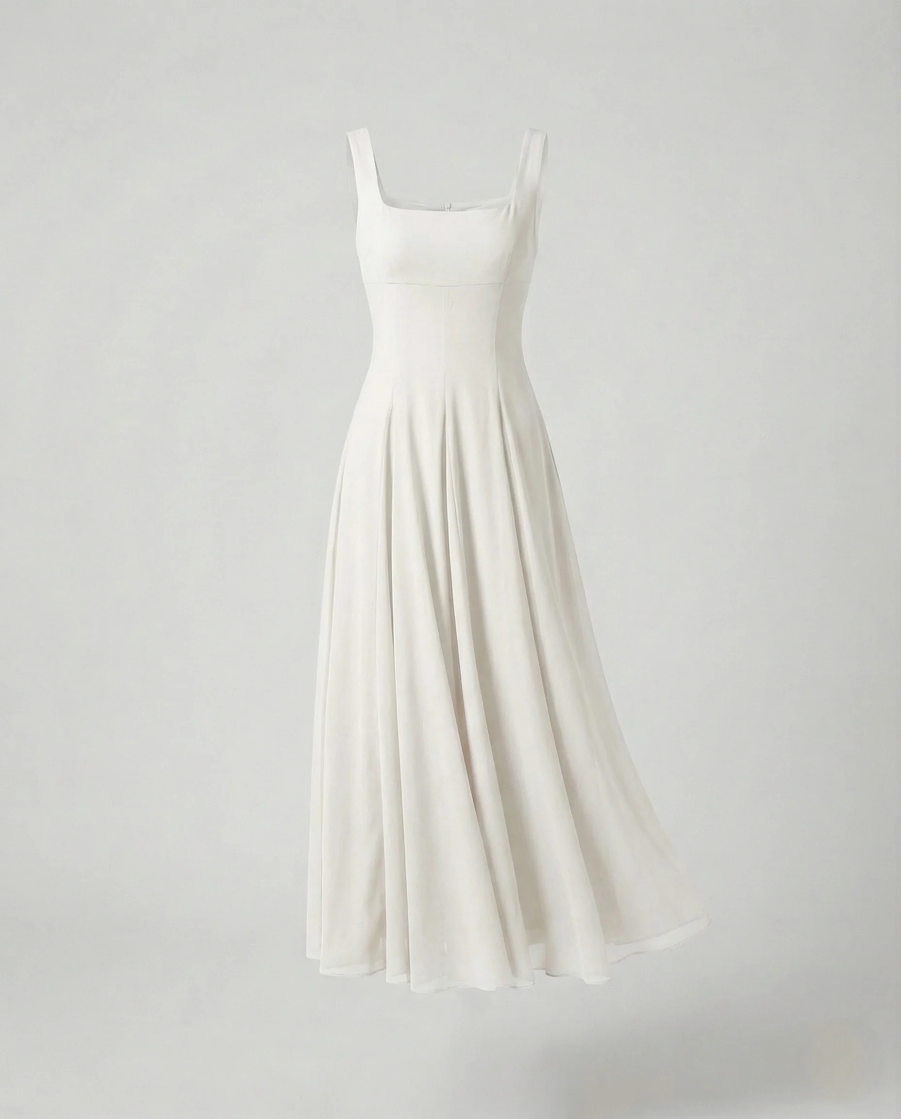 Damen Bodenlanges Chiffon Abendkleid mit Taschen - Image 6