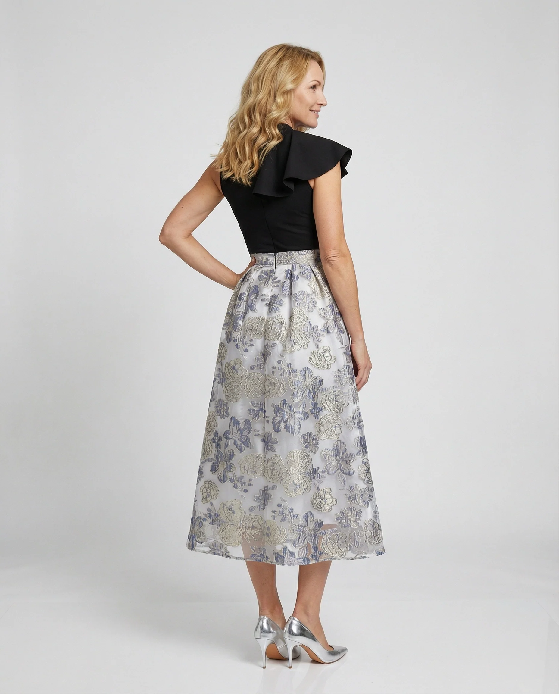 Damen Abendkleid elegant mit Tüllrock - Image 3