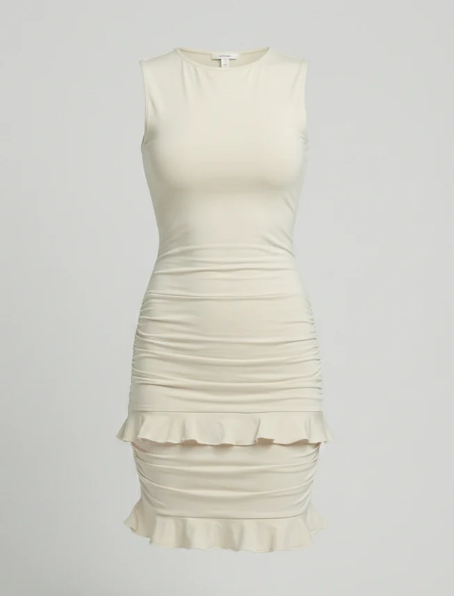 Freizeitkleid Damen Figurbetontes Minikleid - Image 5
