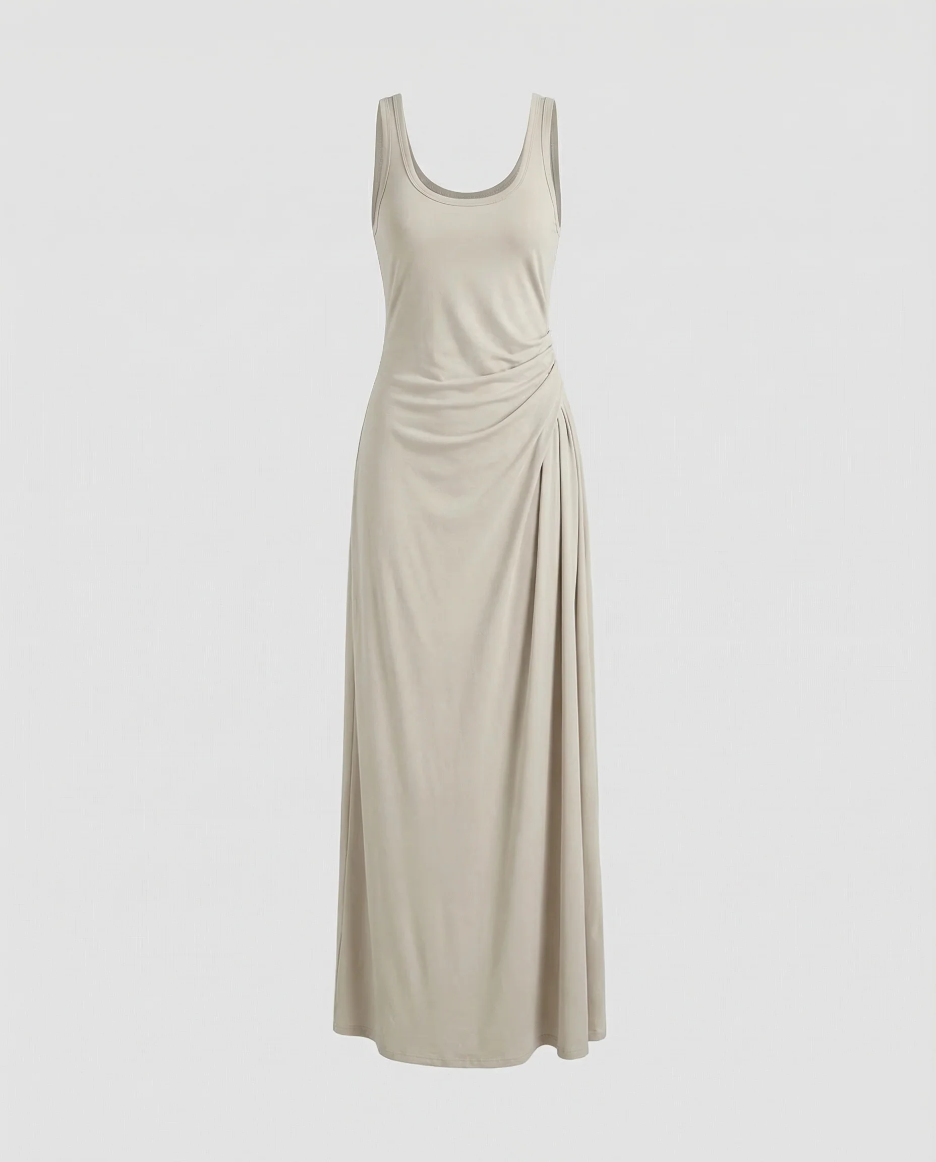 Damen Jersey Maxikleid Ärmellos - Image 5