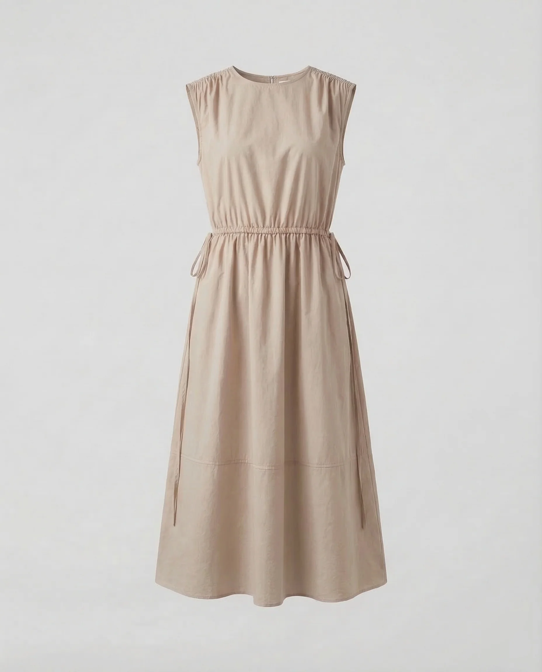 Damen Baumwollkleid Knie Tunnelzug - Image 6
