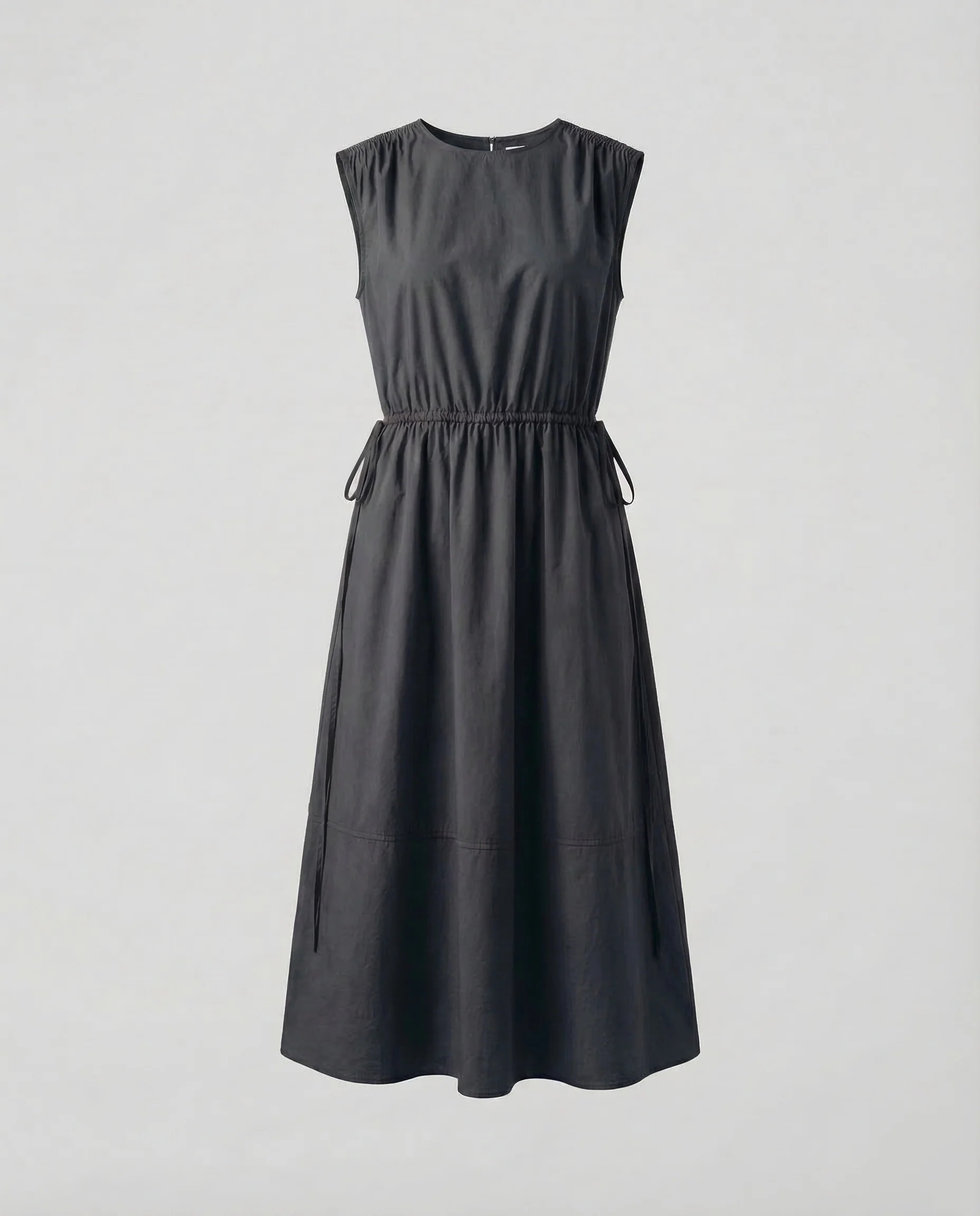 Damen Baumwollkleid Knie Tunnelzug - Image 7