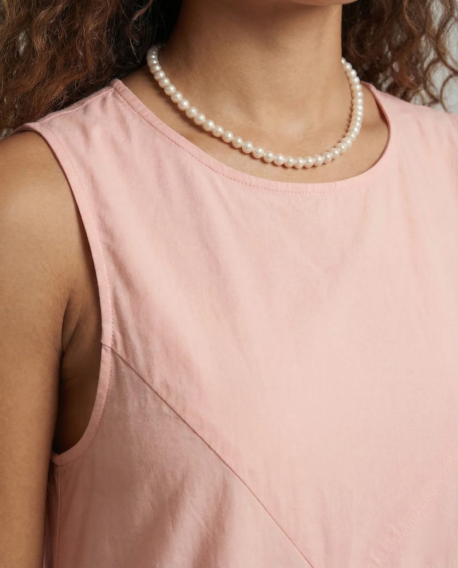 Damen Maxikleid Gerafft A Linie - Image 2