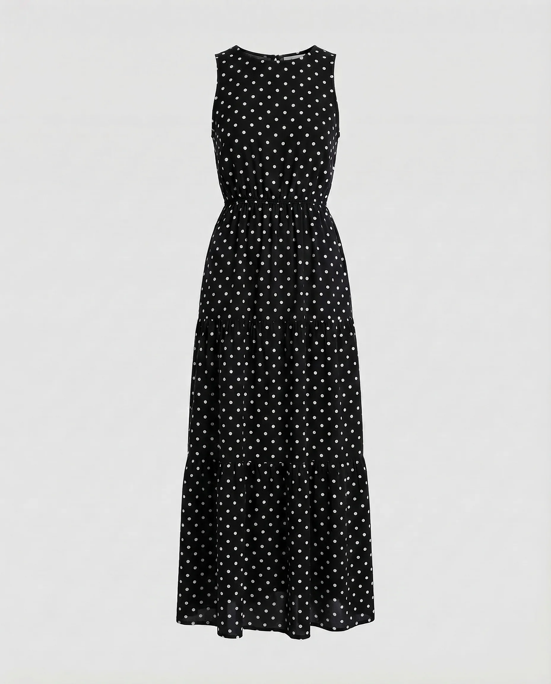 Damen Maxikleid Ärmellos Stufen - Image 6