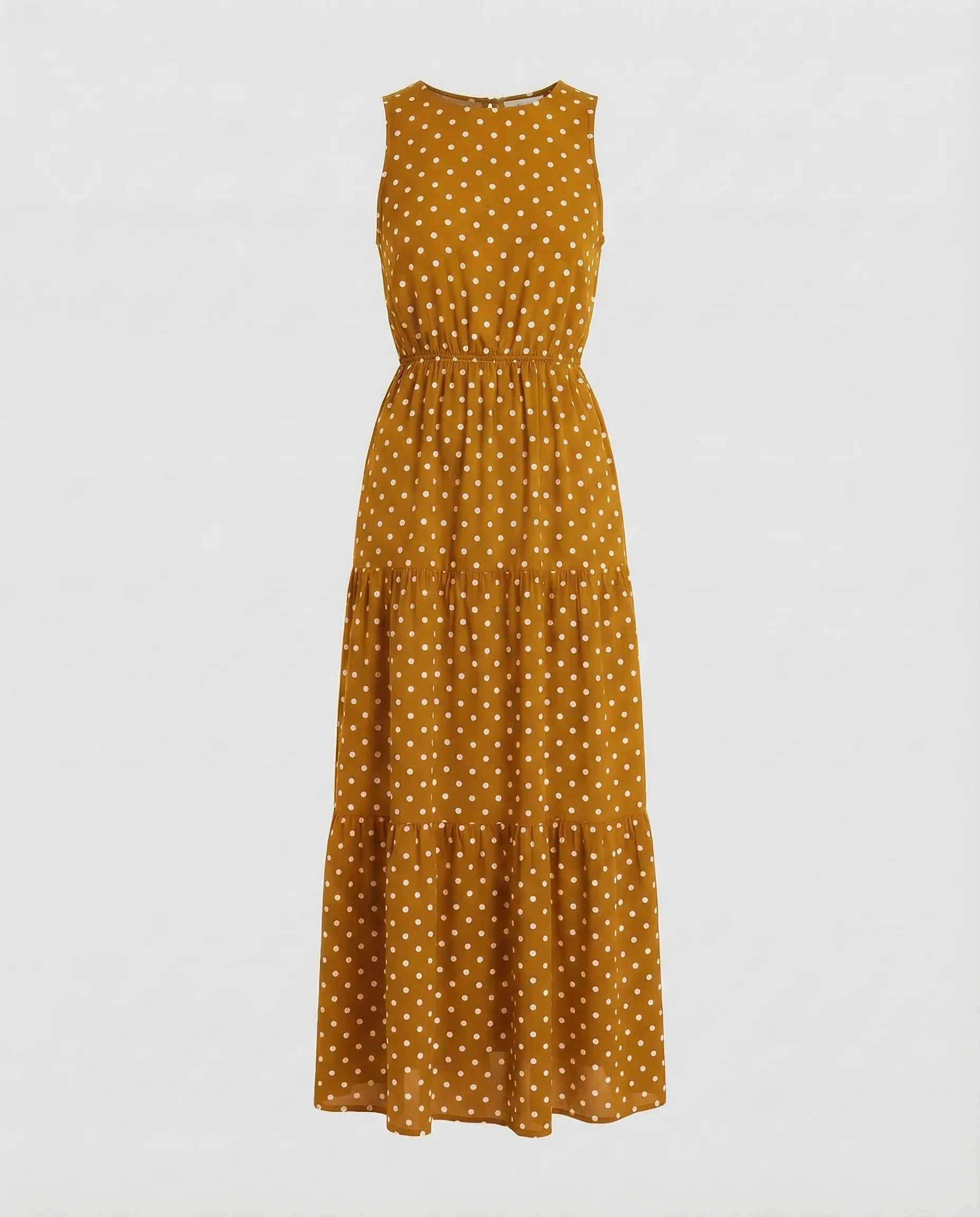 Damen Maxikleid Ärmellos Stufen - Image 7