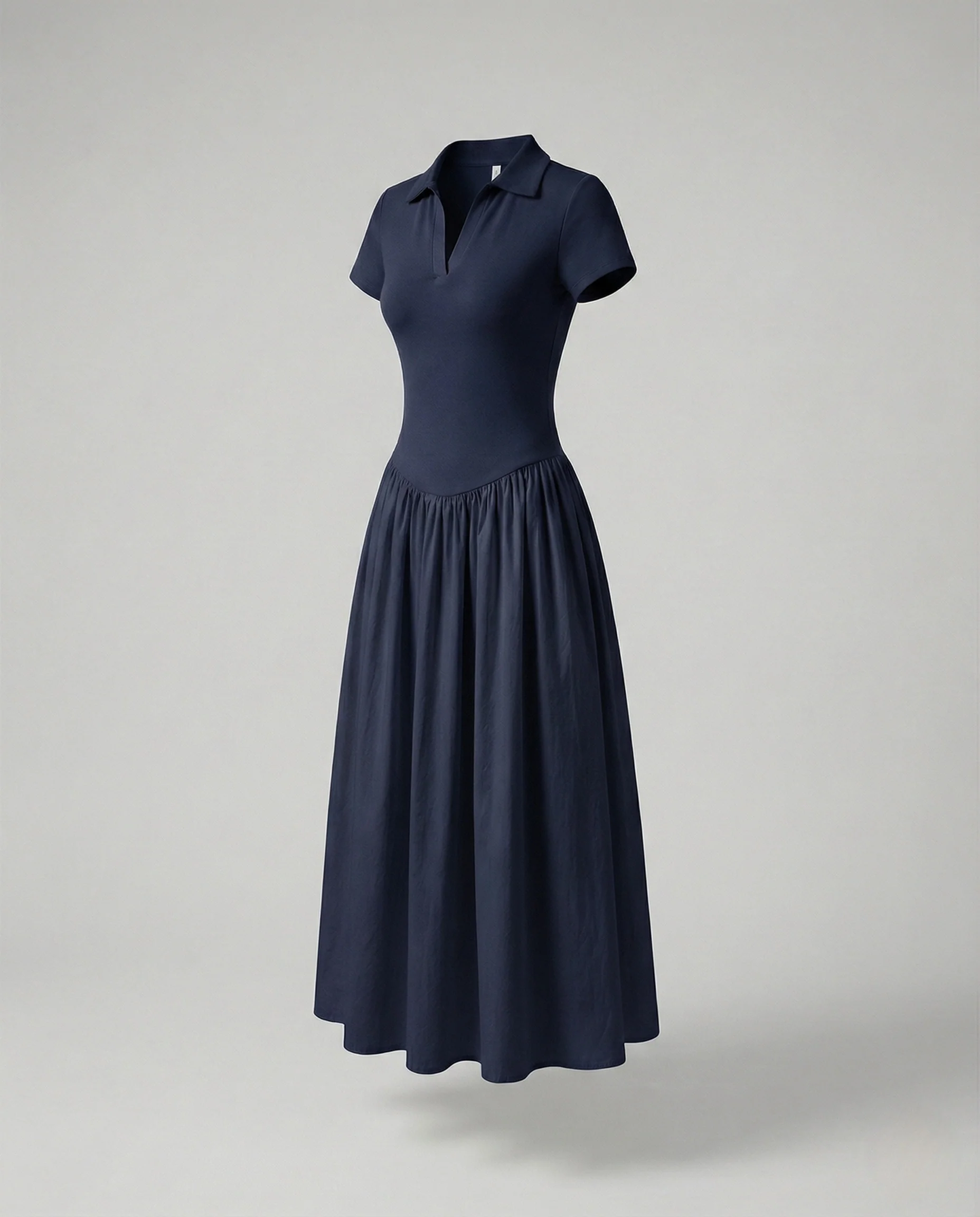 Damen Ärmelloses Maxikleid mit Polokragen - Image 6