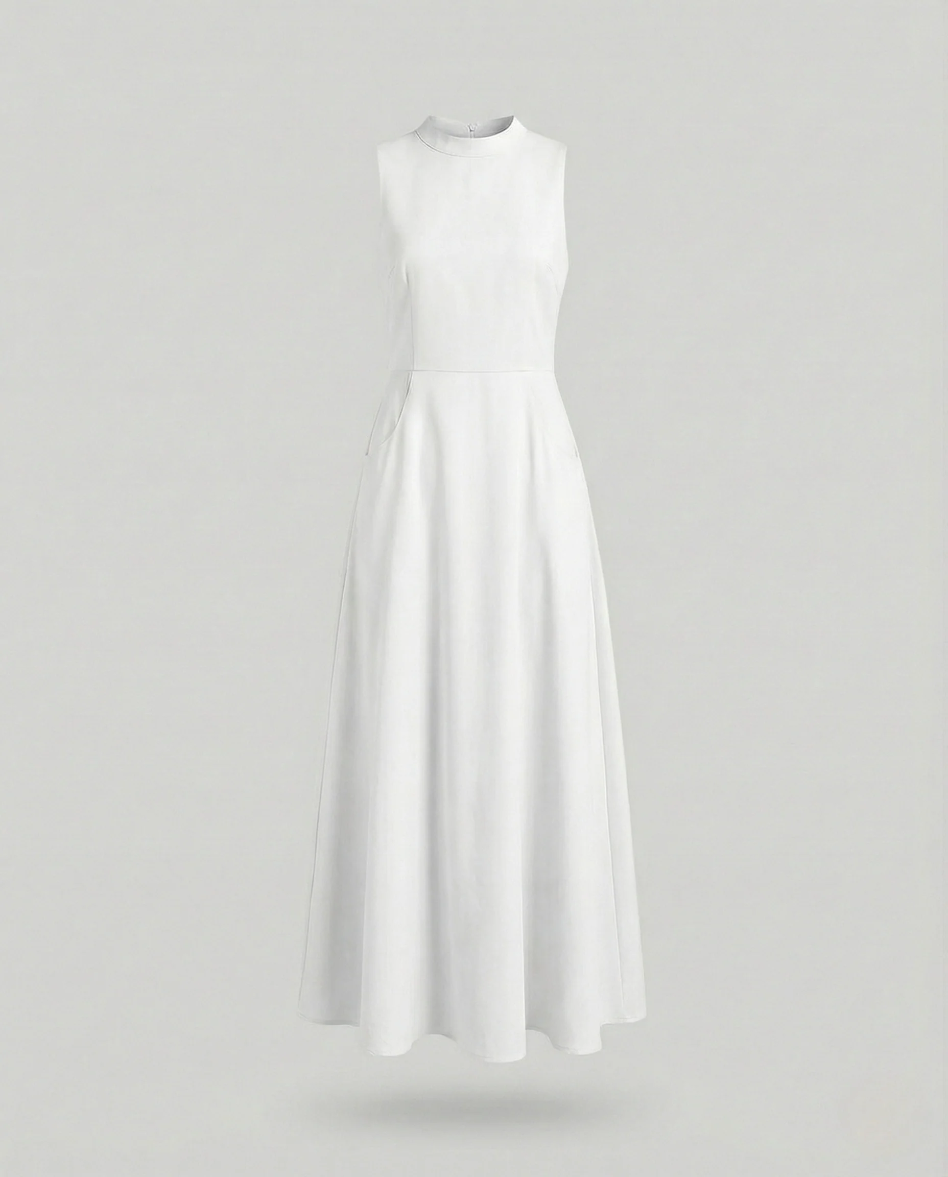 Damen Ärmelloses Maxikleid mit Rippoberteil - Image 6