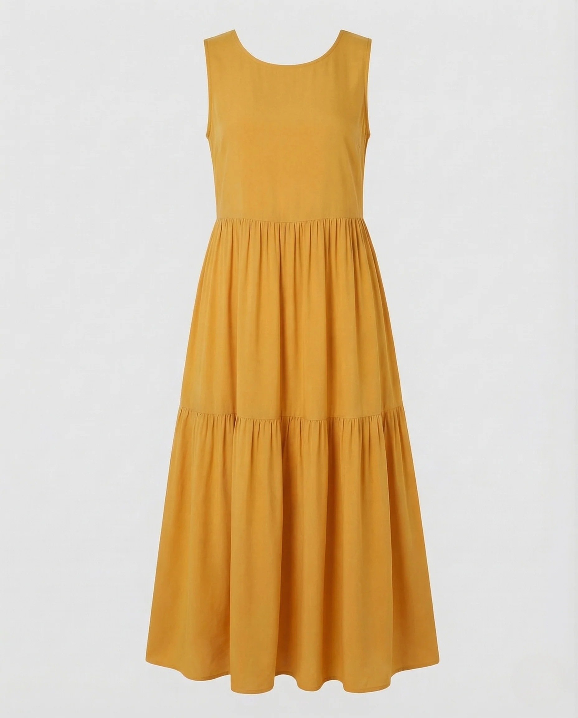 Damen Maxikleid Stufenrock Print - Image 11