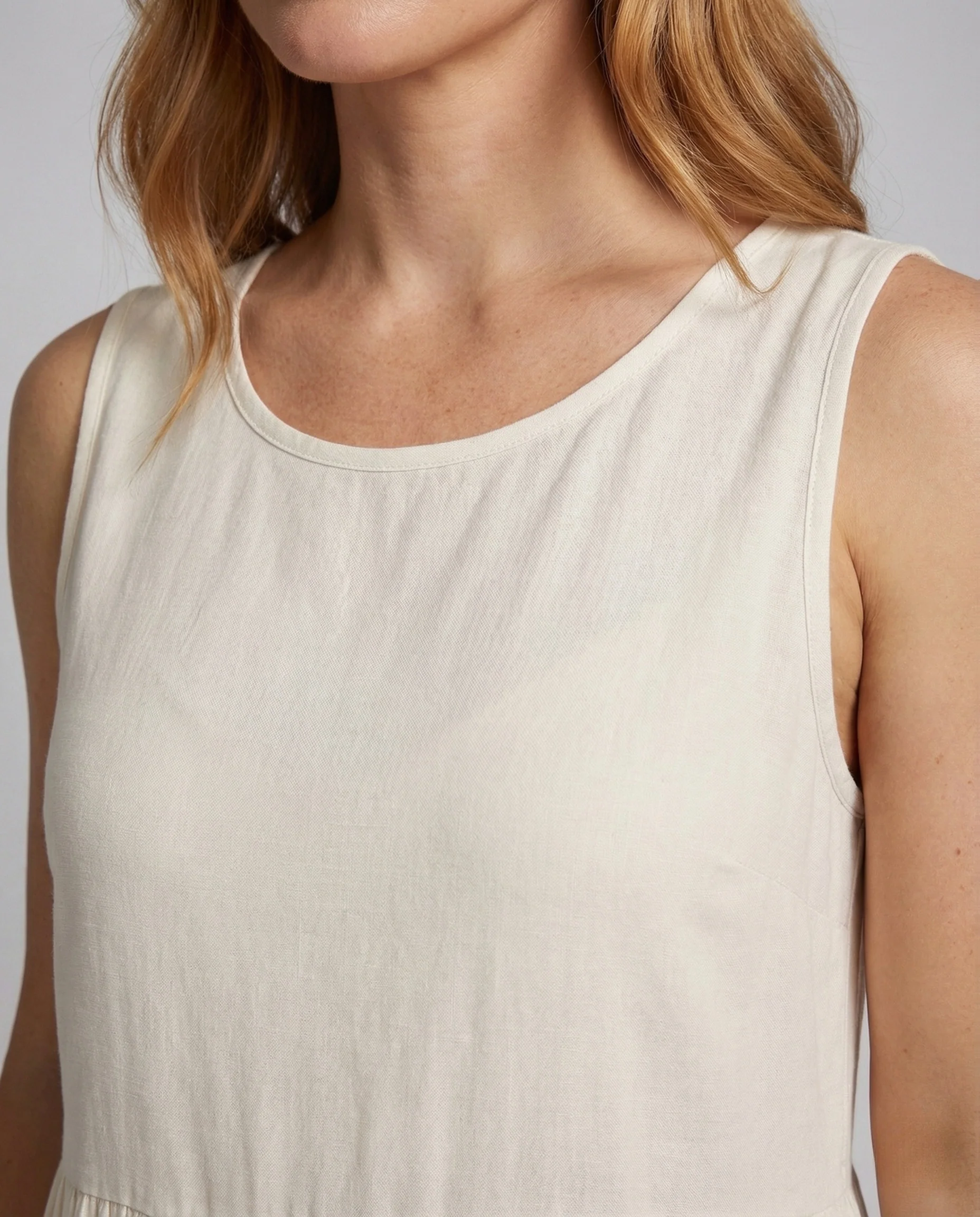 Damen Maxikleid Stufenrock Print - Image 3