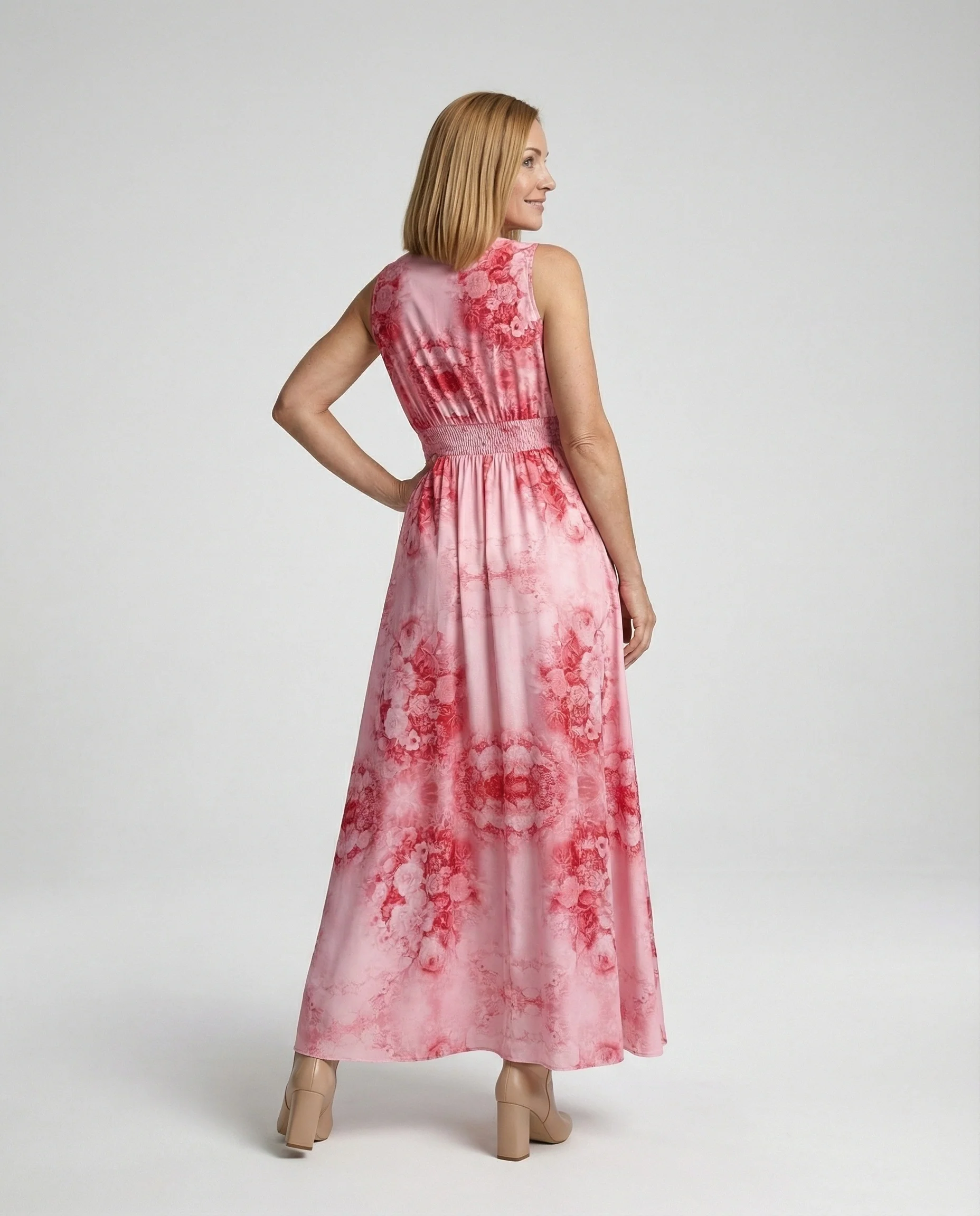 Damen Wickel Maxikleid mit Bustier - Image 4