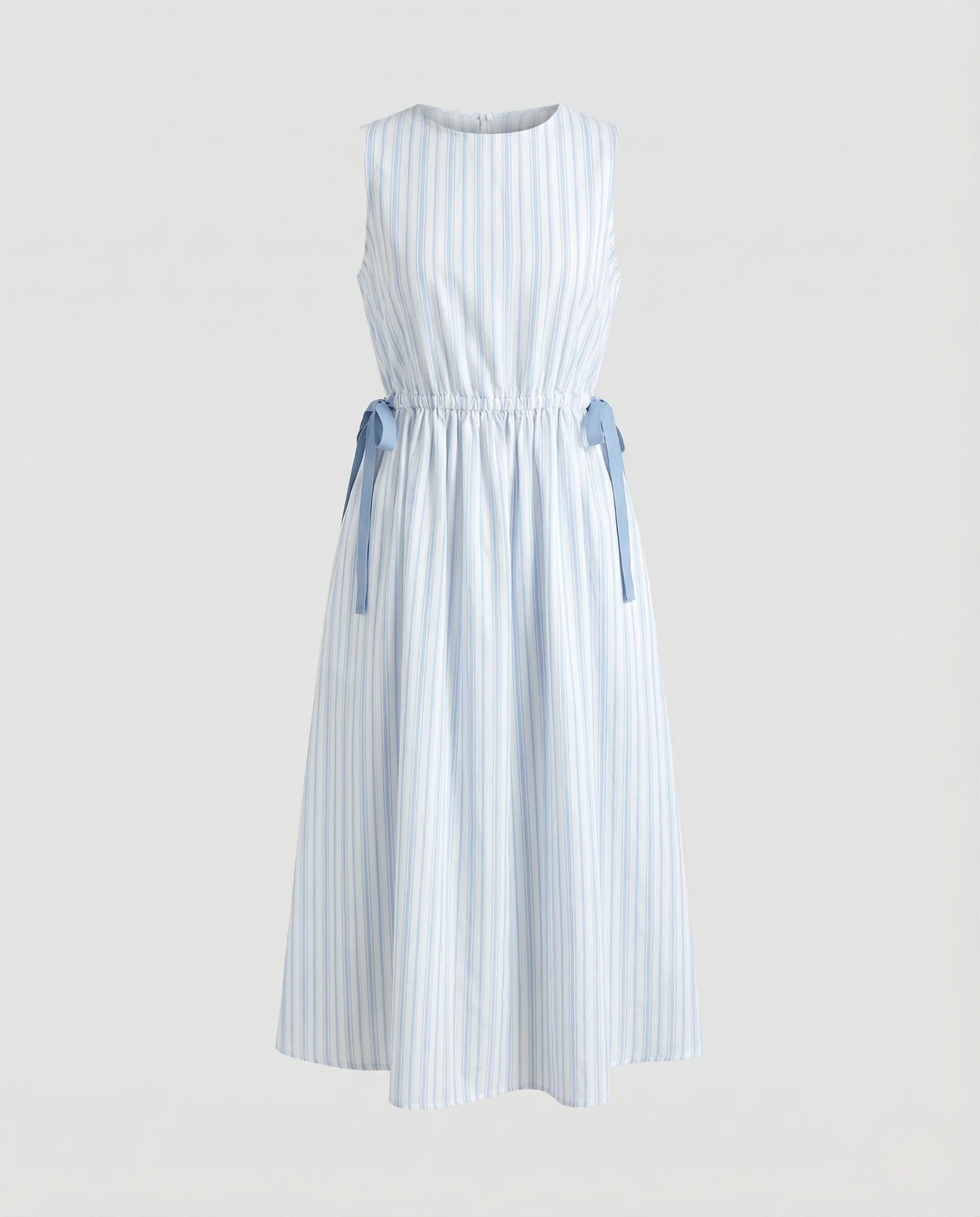 Damen Ärmelloses A-Linien Midikleid mit Tunnelzug - Image 5