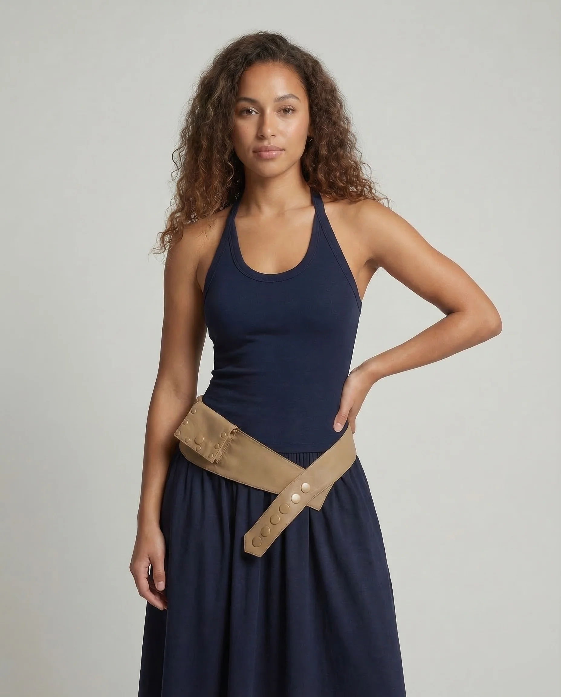 Damen Bodytop Ripp Maxi Rock - Image 2