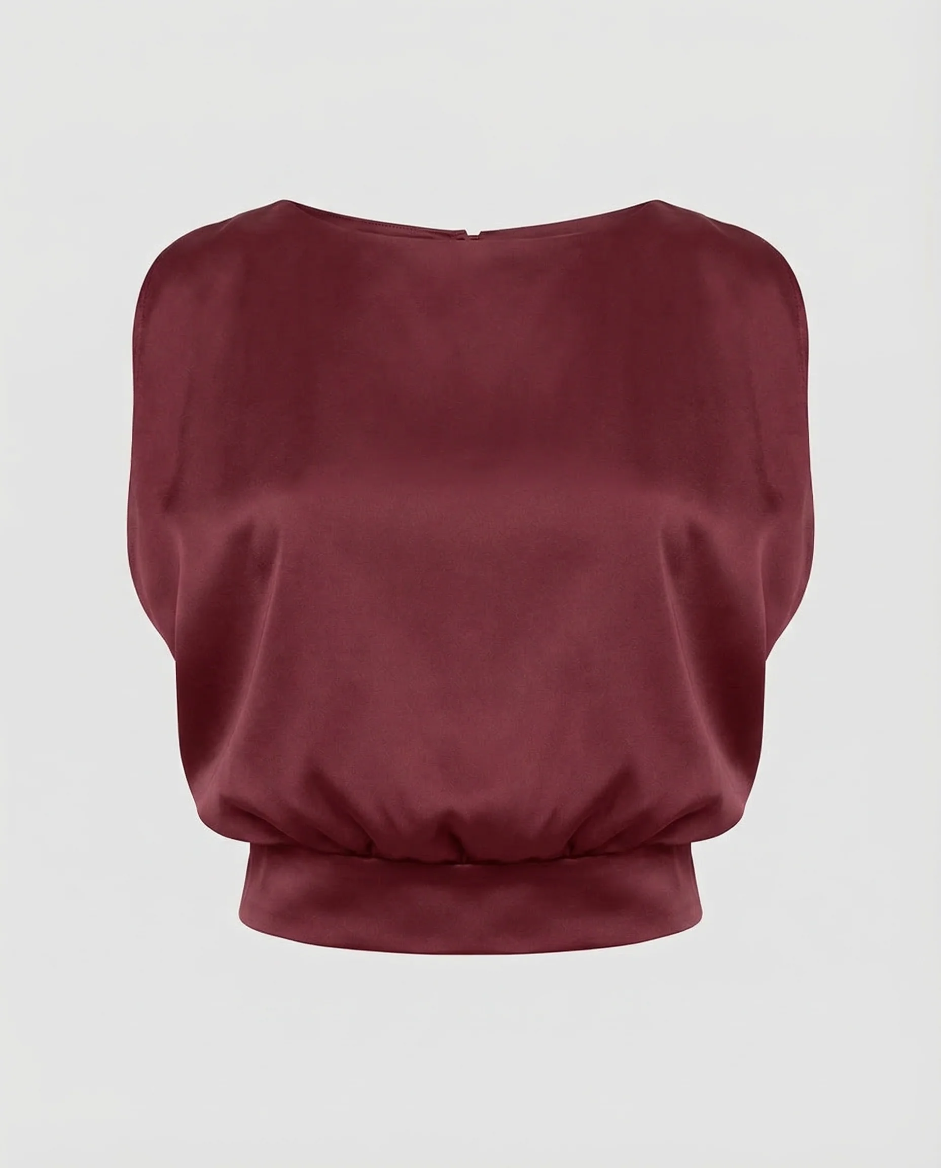 Damen Satin Top U Boot - Image 5