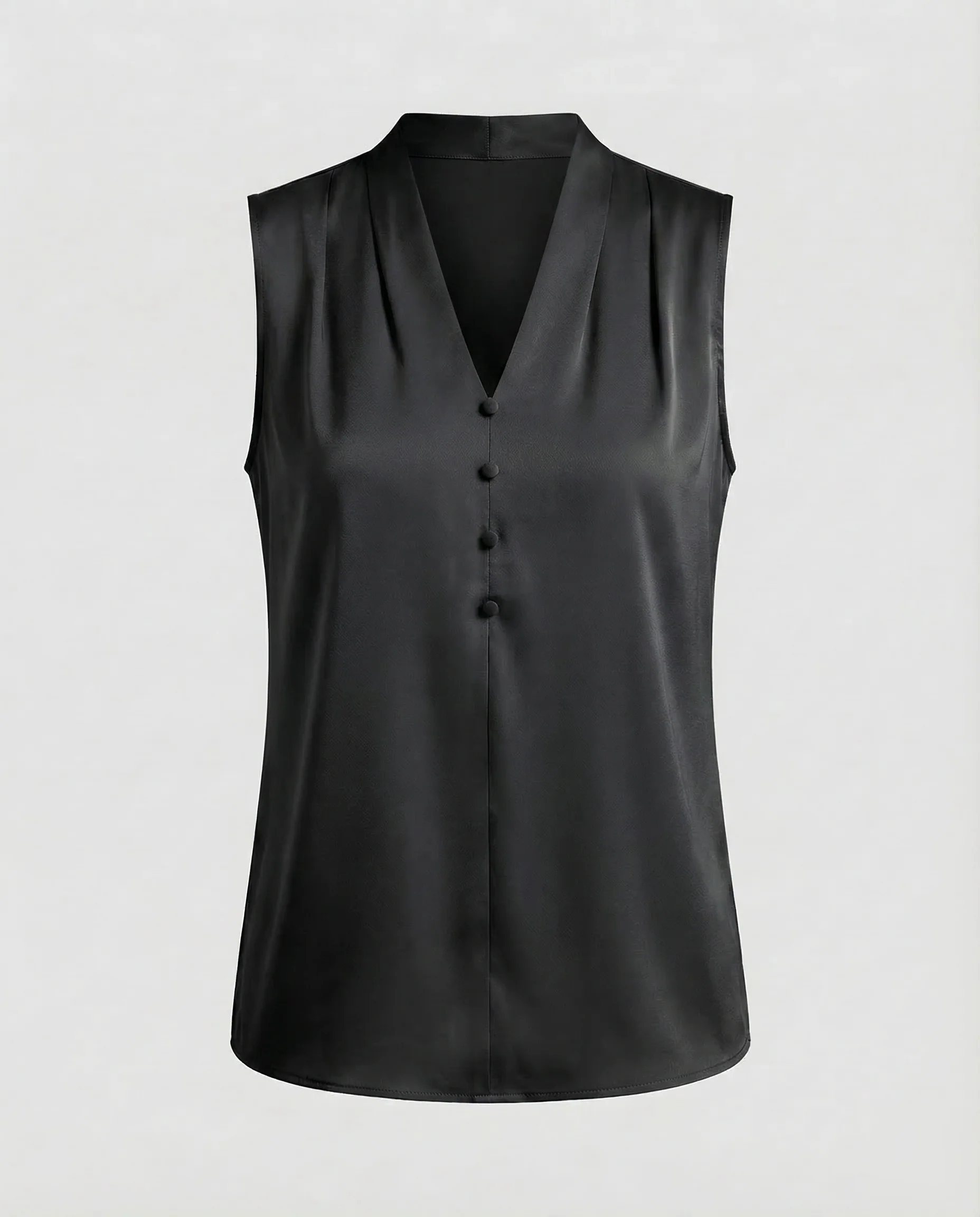 Damen Blusentop Seidig V Ausschnitt - Image 8