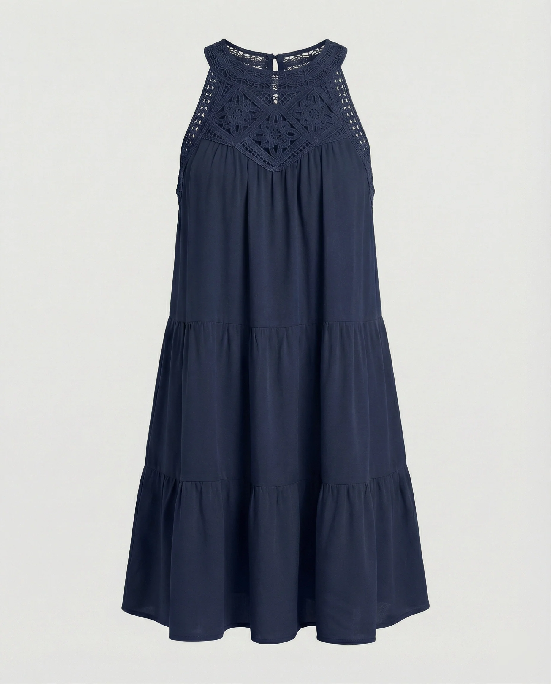 Damen Sommerkleid mit Spitze Freizeitkleid - Image 10