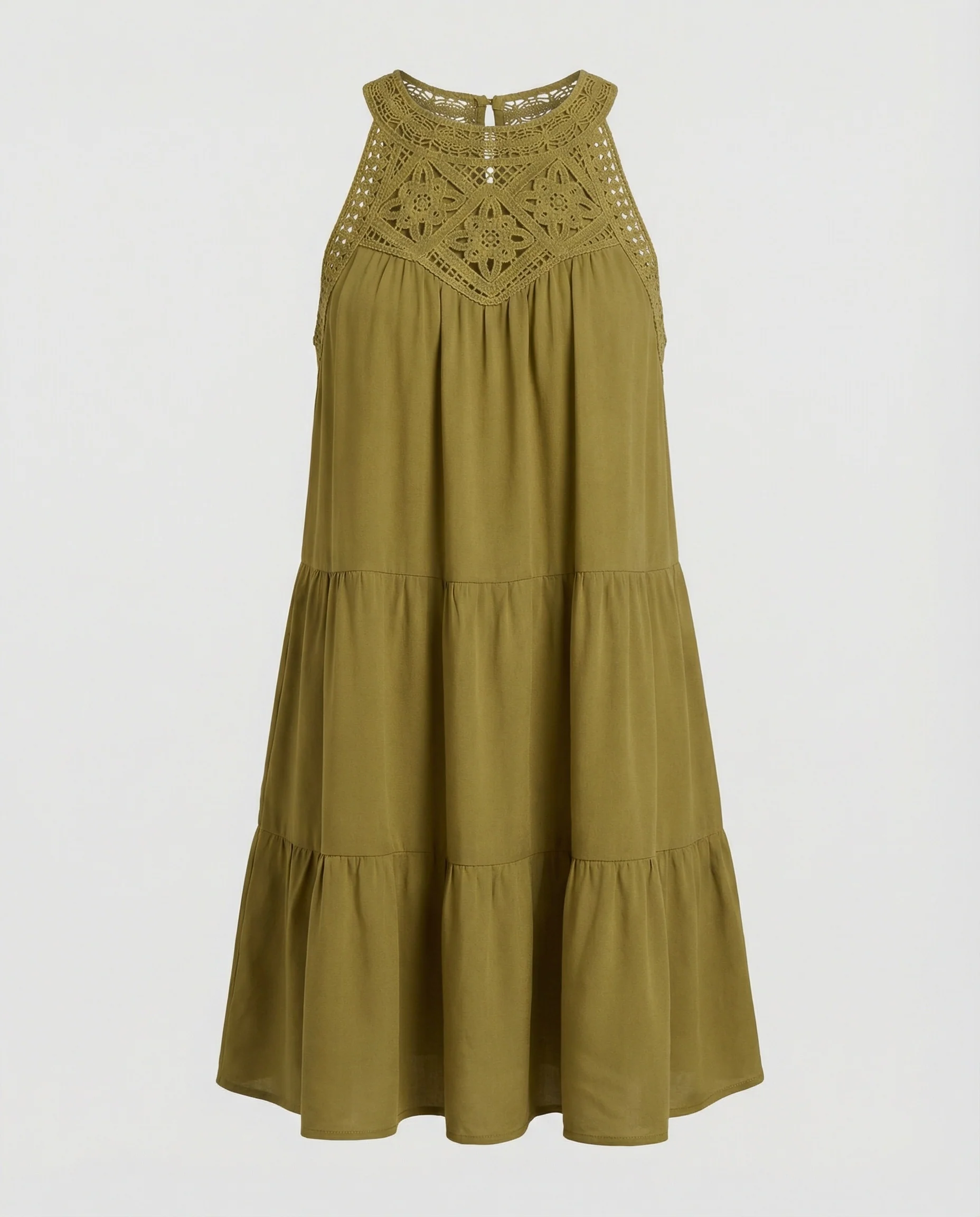 Damen Sommerkleid mit Spitze Freizeitkleid - Image 4