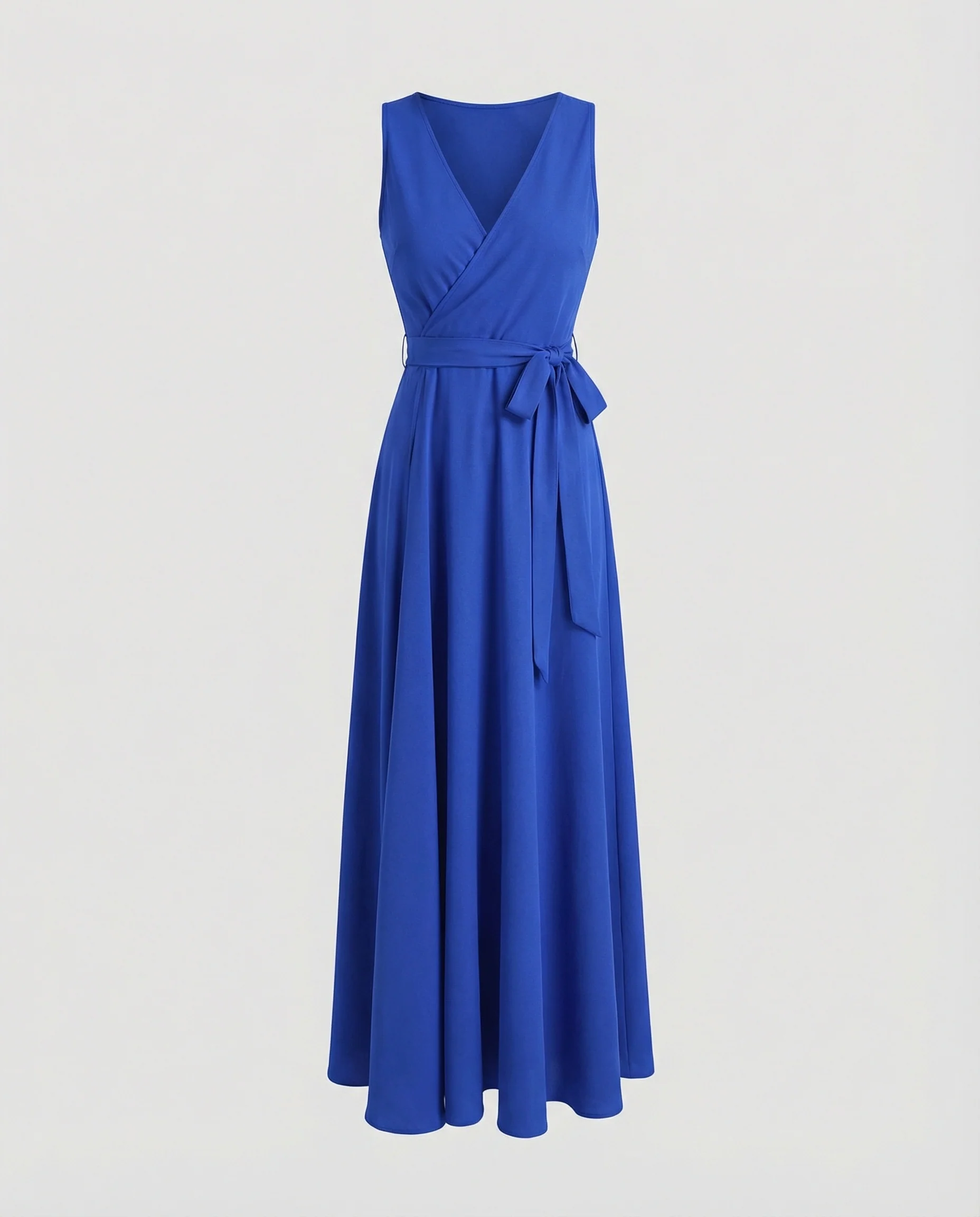 Damen Wickel Maxikleid mit Gürtel - Image 4