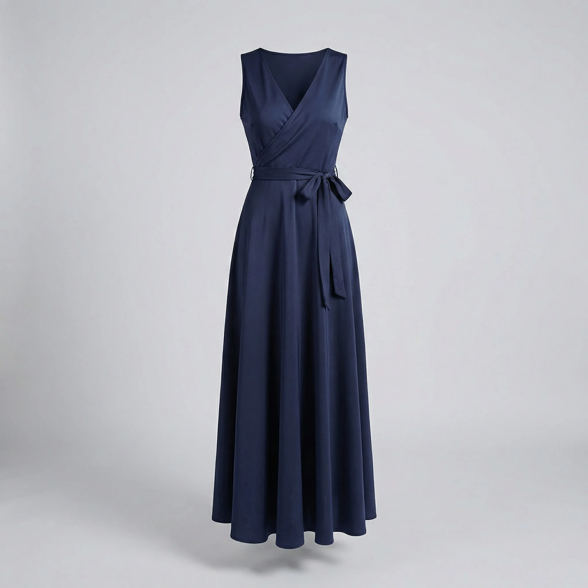 Damen Wickel Maxikleid mit Gürtel - Image 6
