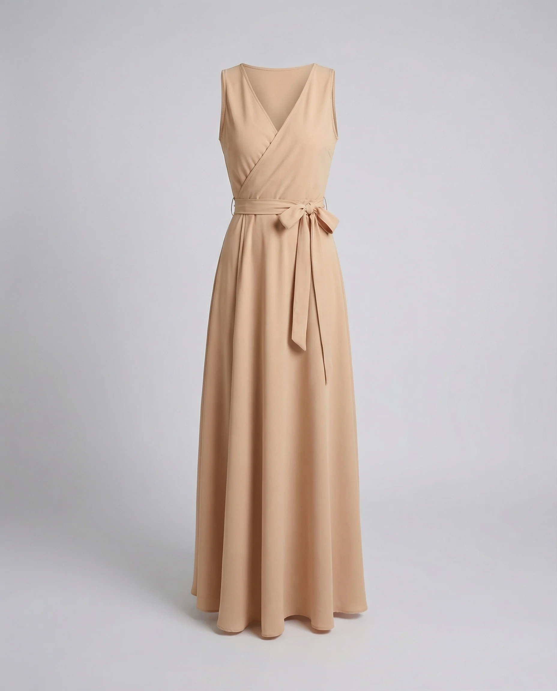 Damen Wickel Maxikleid mit Gürtel - Image 7