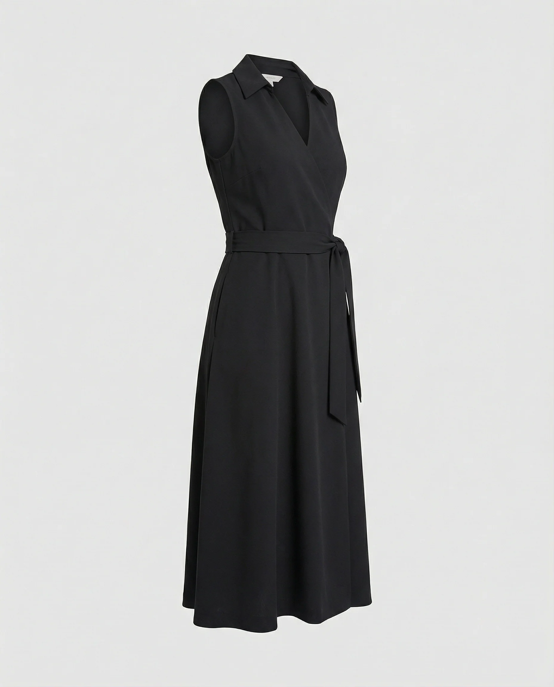 Damen Wickelkleid Freizeitkleid mit Gürtel - Image 5