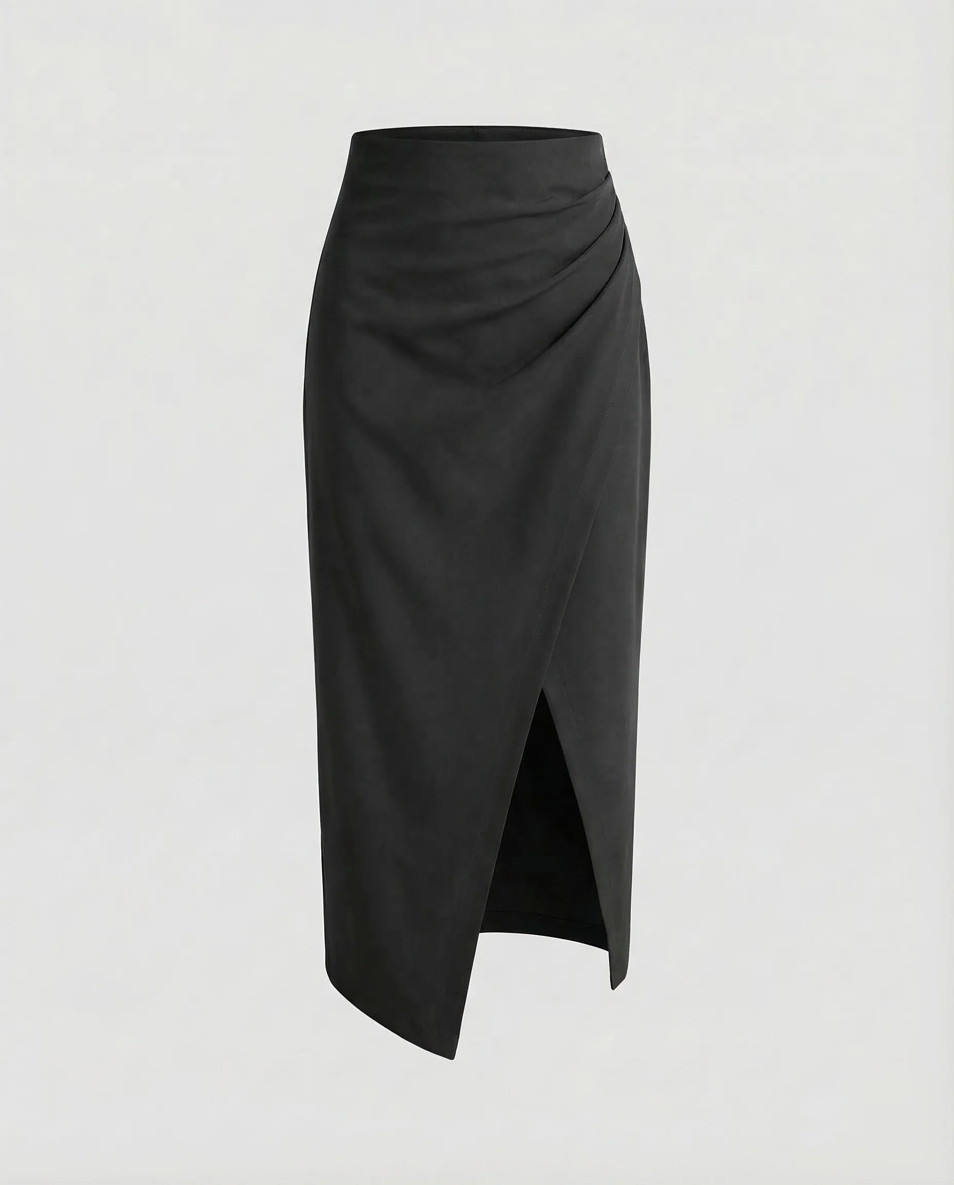 Damen Bleistiftrock Wickel Asymmetrisch - Image 6