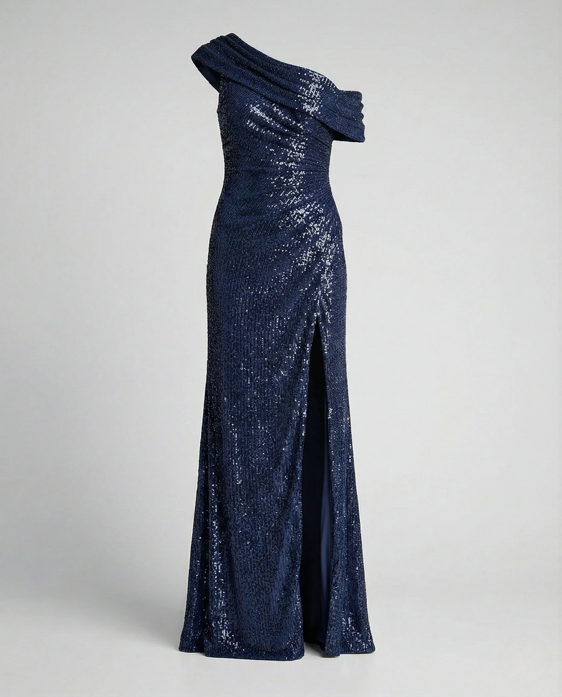 Asymmetrisches Abendkleid Mit Schlitz Damen - Image 9
