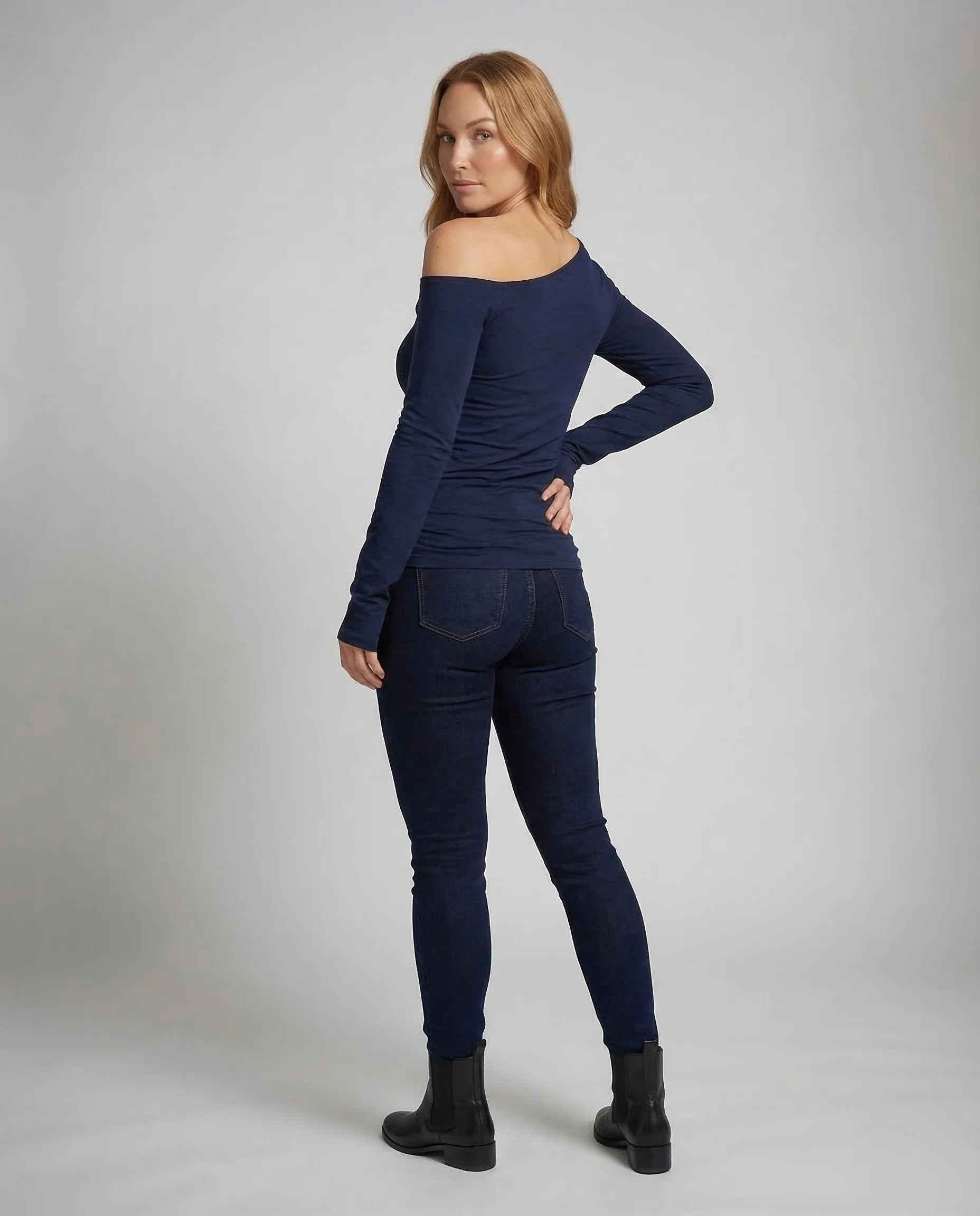 Damen One Shoulder Shirt - Image 4