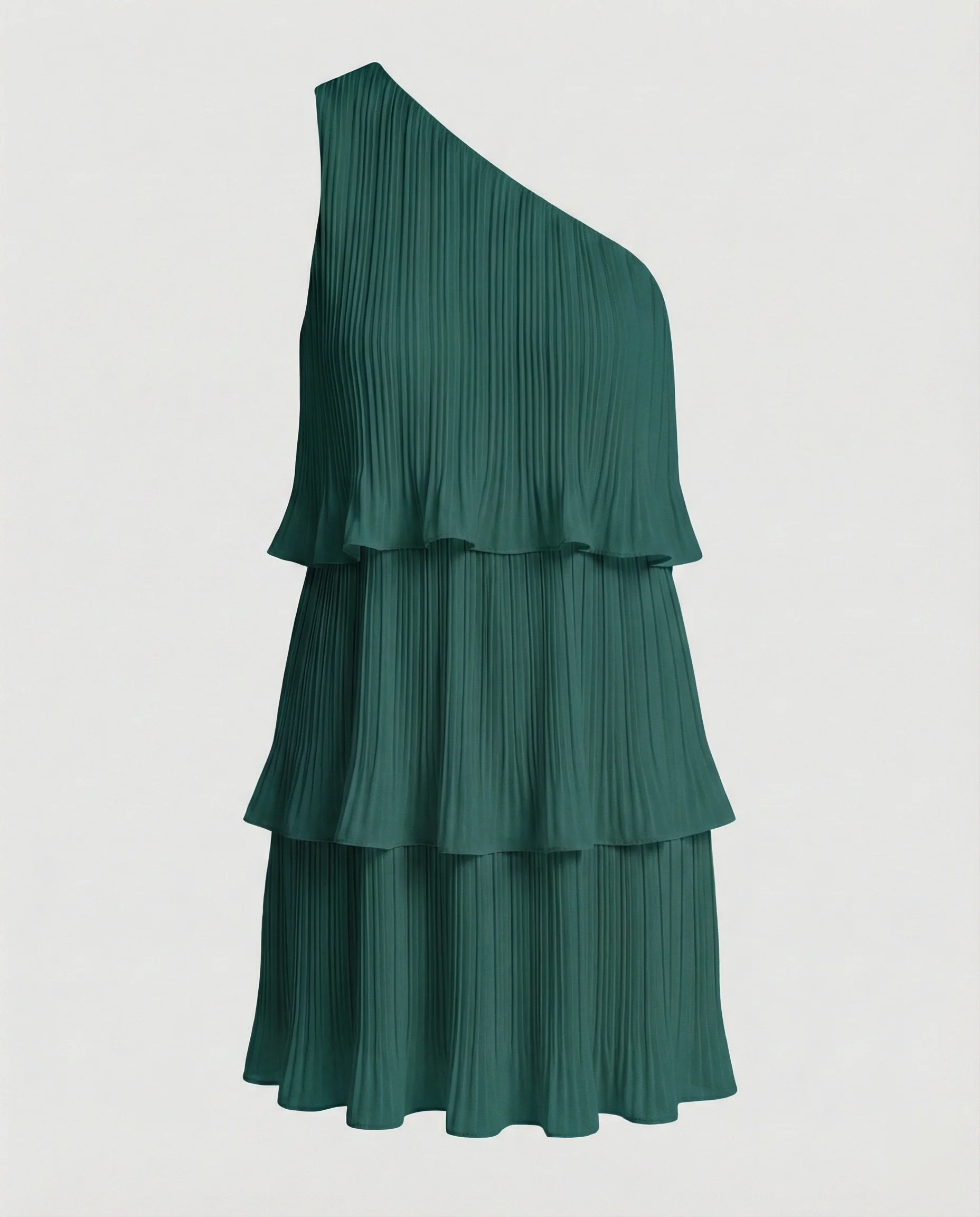 Damen Sommerkleid One Shoulder mit Volants - Image 8