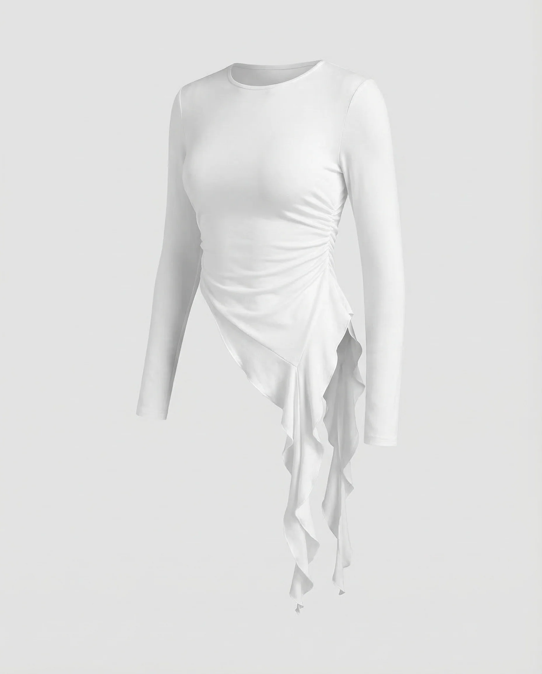 Damen Langarmshirt Asymmetrisch - Image 5