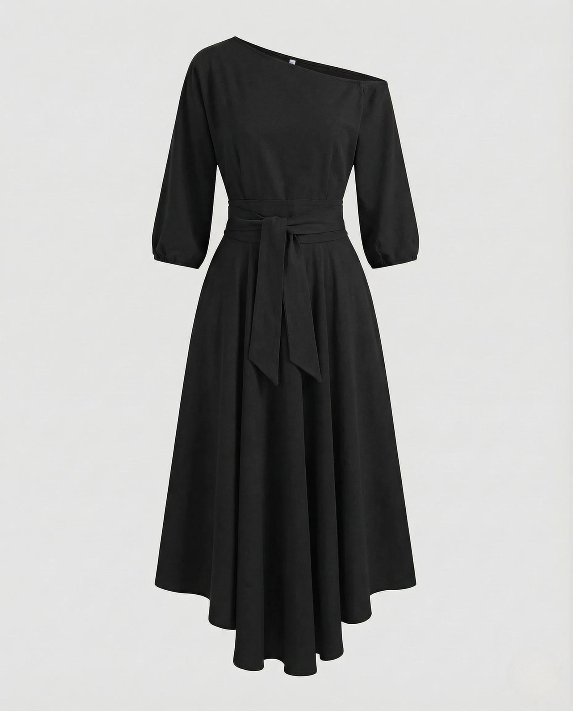 Damen Wickel Midikleid Godetrock - Image 7