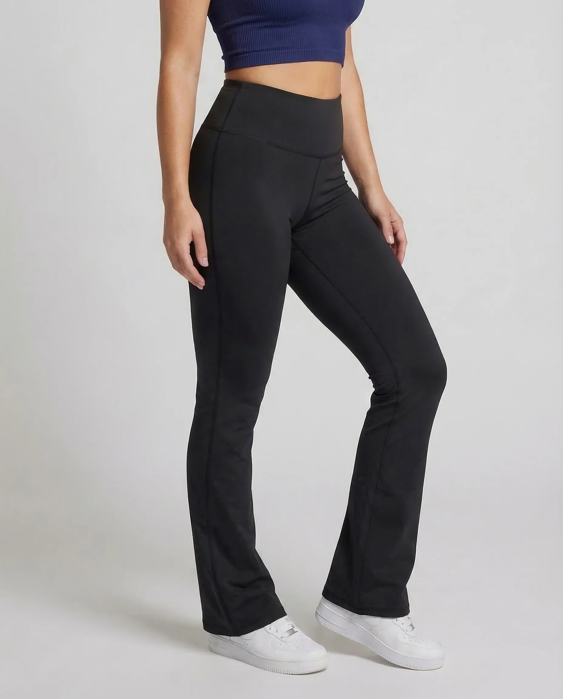 Damen Yoga Hose Schlag High Waist - Image 2