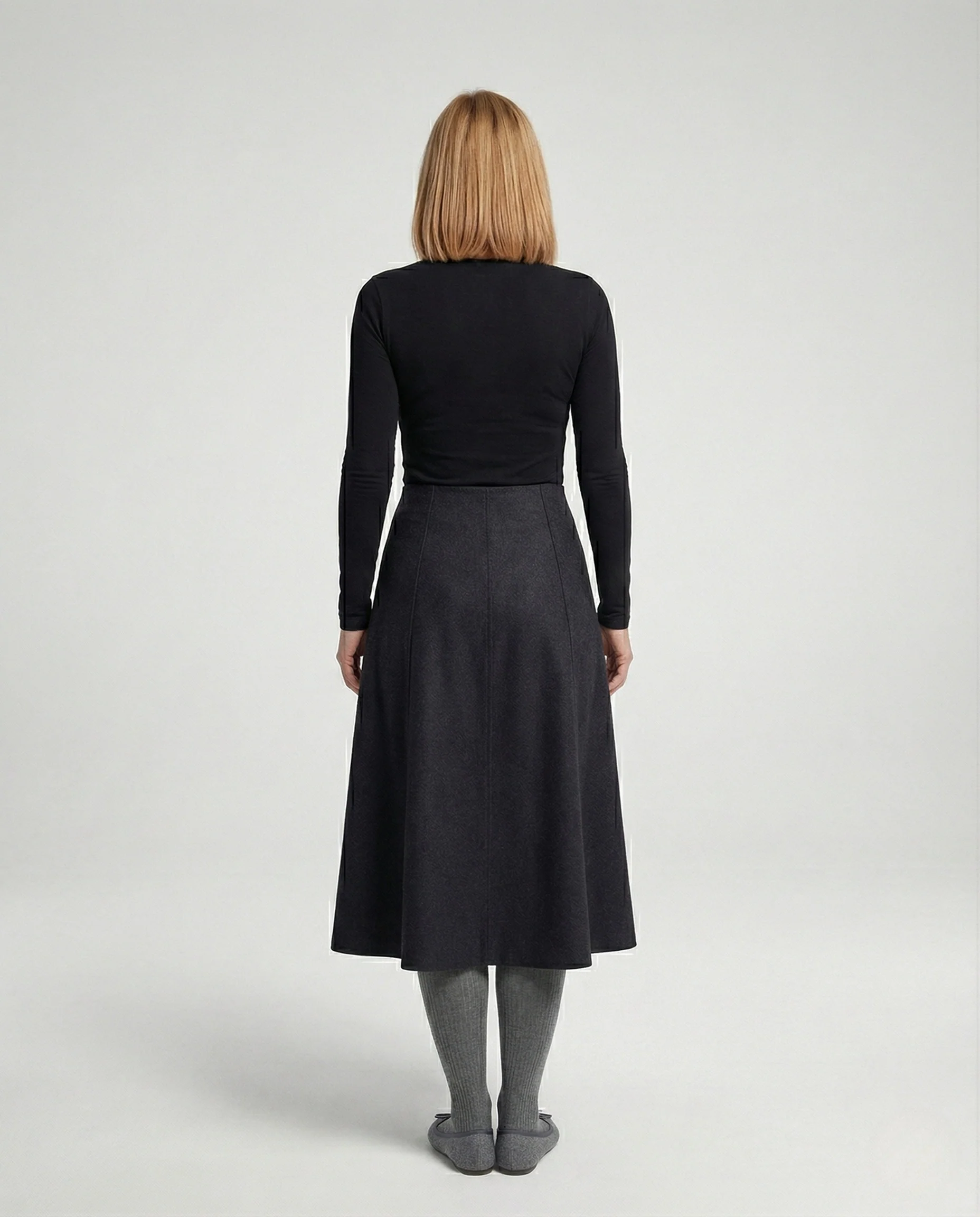 Midirock Damen Wollmix Hochbund - Image 3