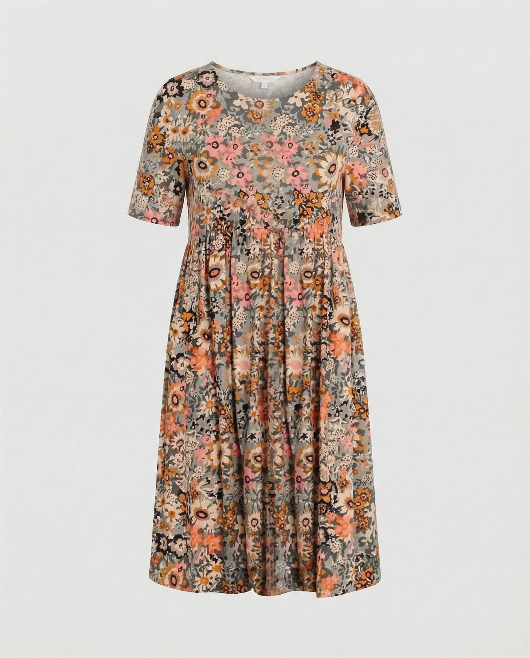 Damen Midikleid ausgestellt mit Taschen - Image 6