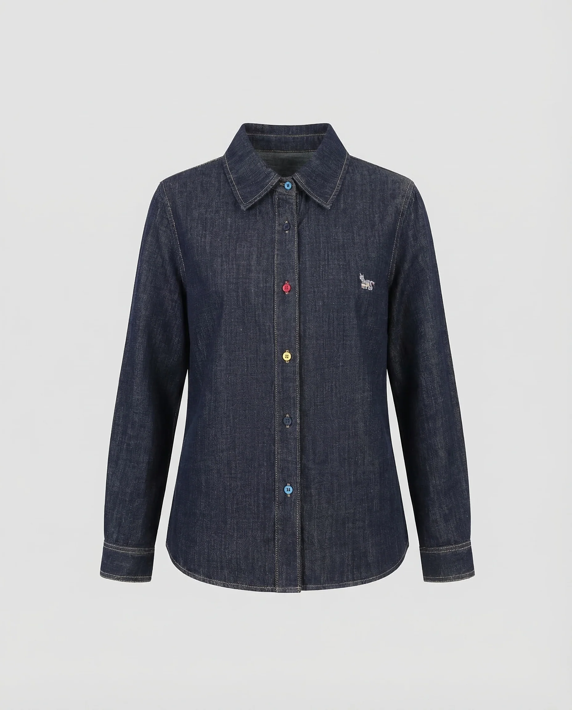 Damen Denim Hemd Stickerei - Image 4