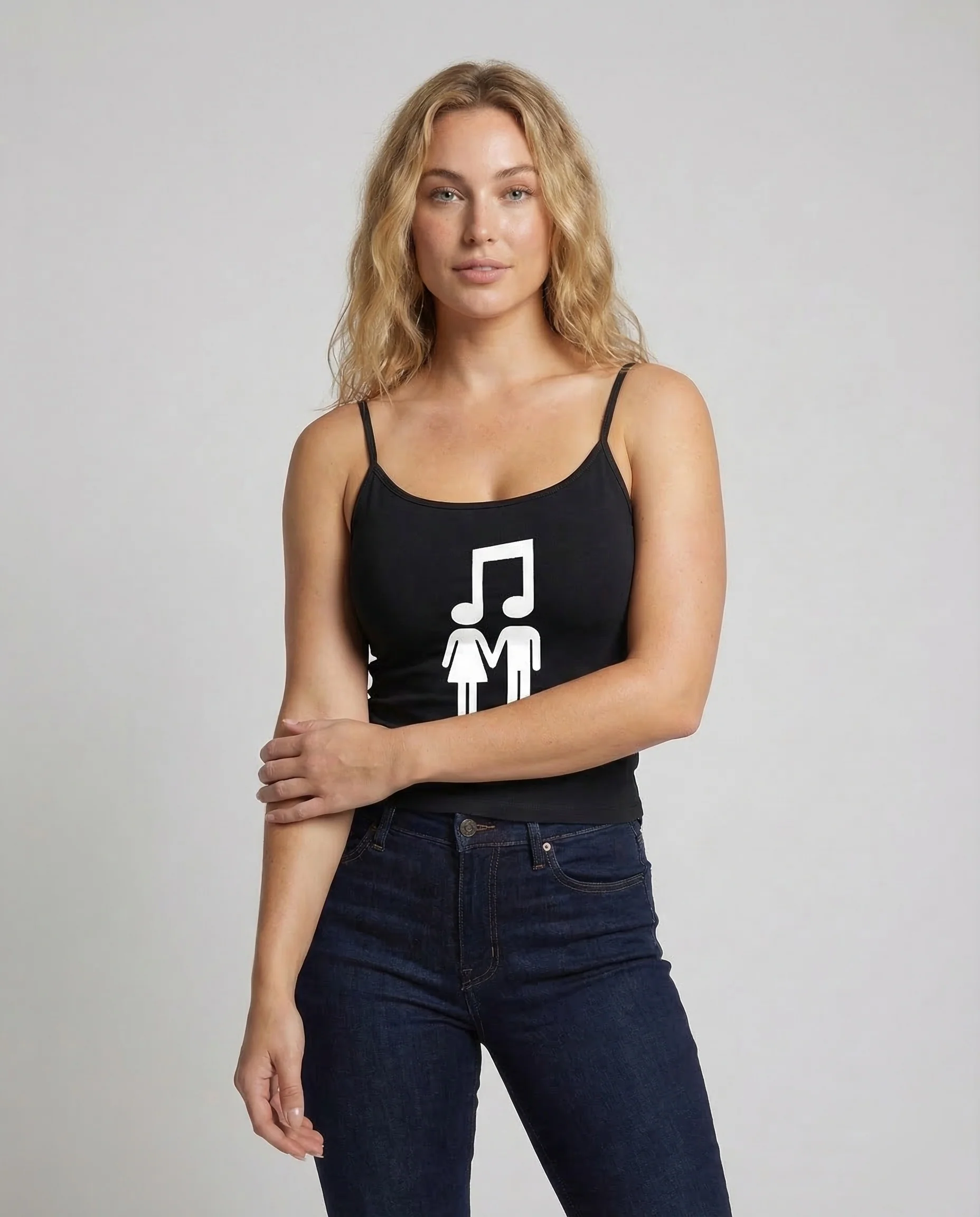 Damen Spaghettiträger Top Print - Image 2