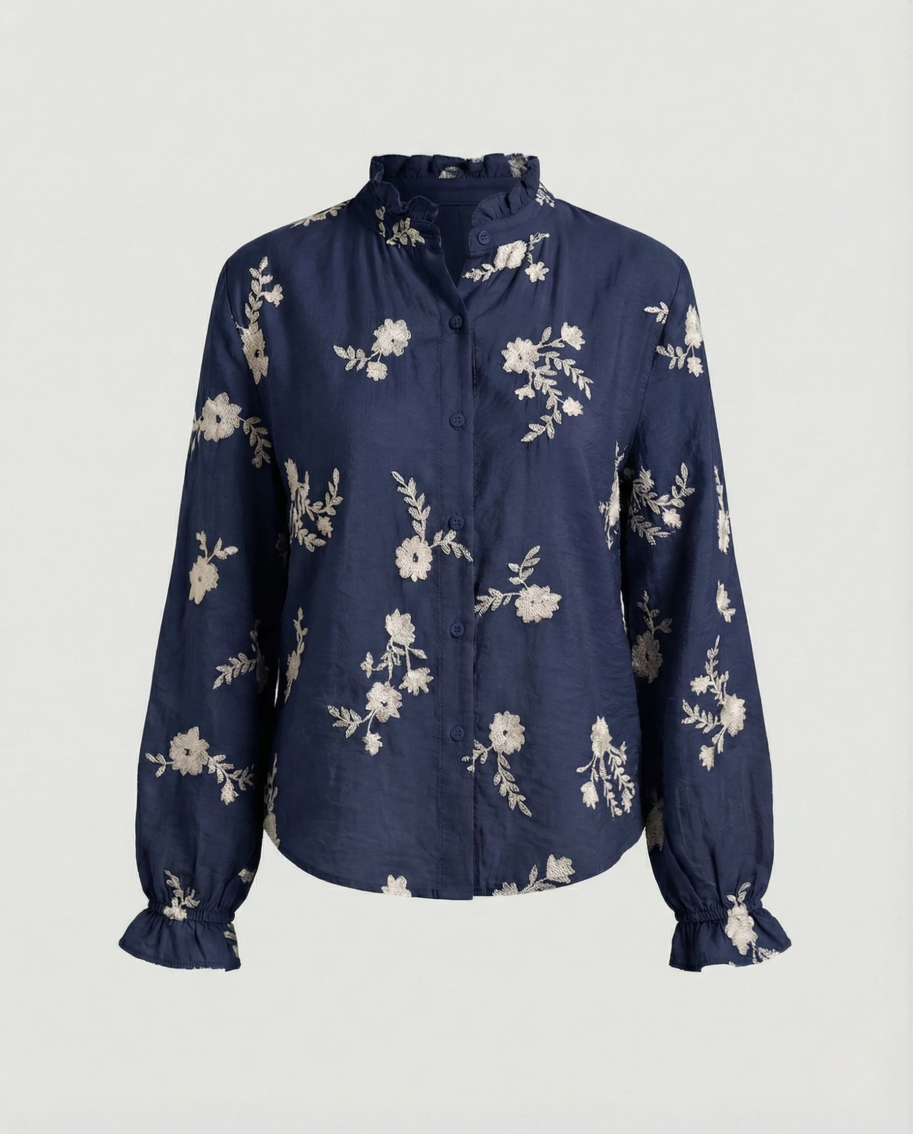 Bestickte Bluse Mit Ballonärmeln Damen - Image 6