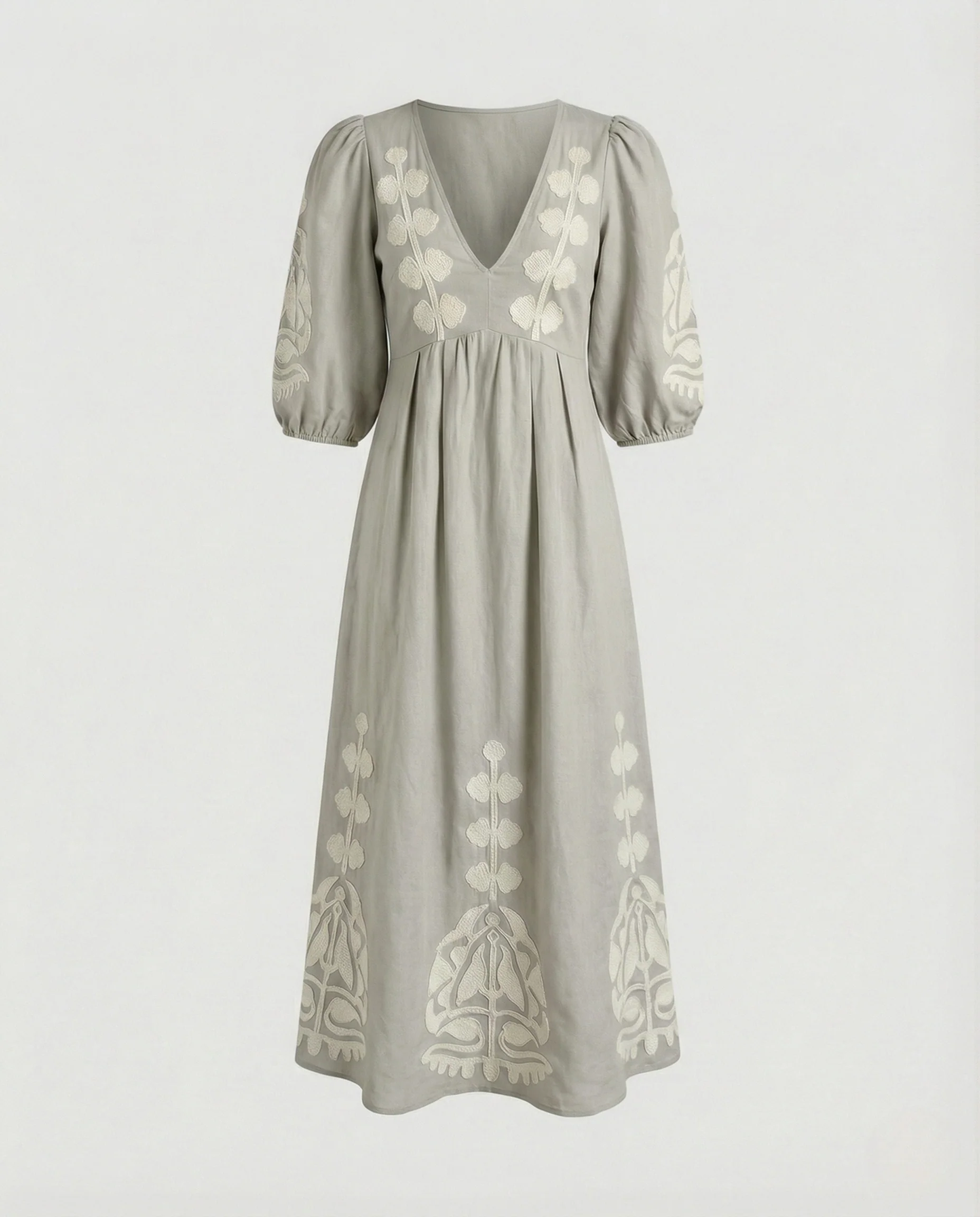 Damen Leinenkleid bestickt Folklore - Image 7