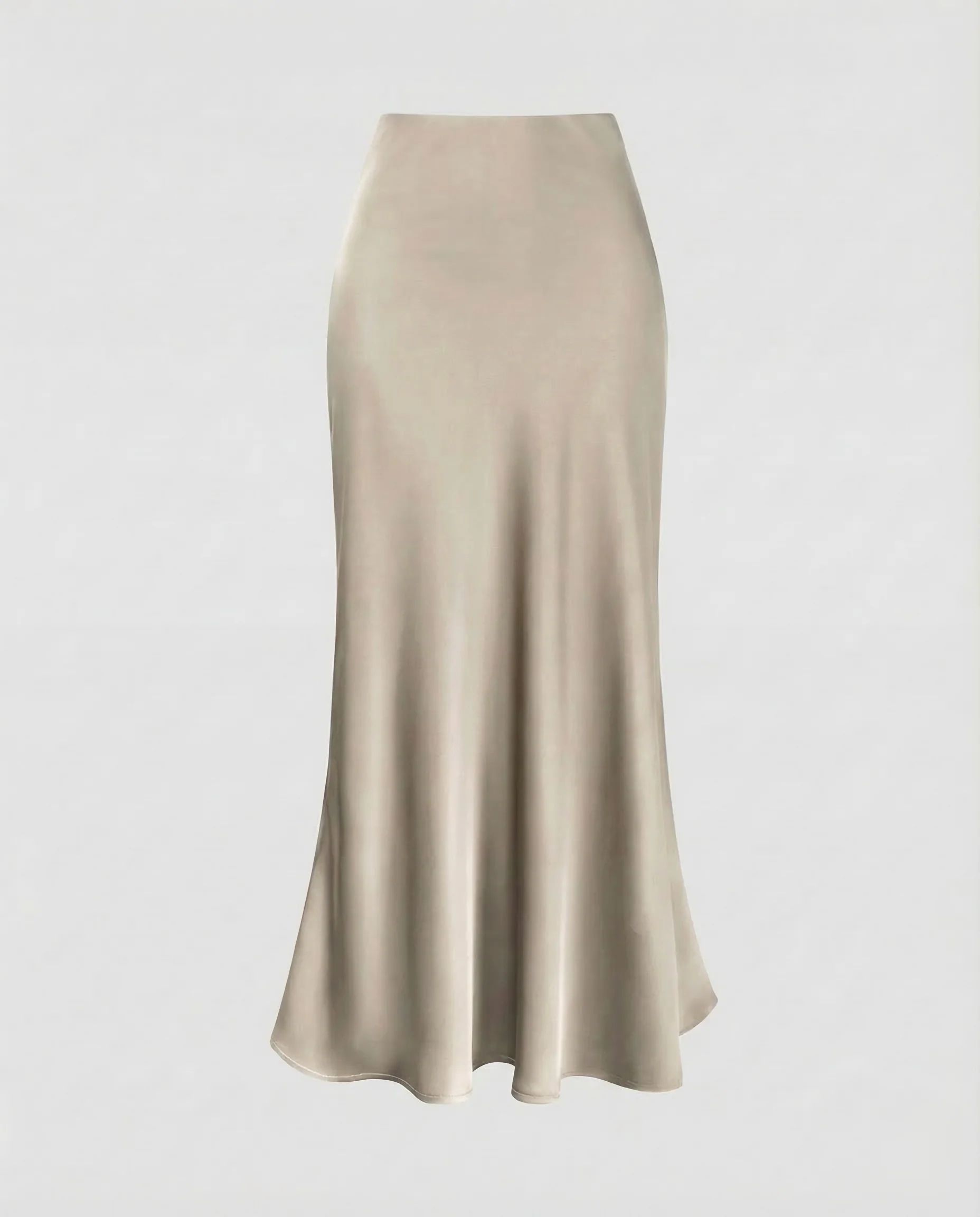 Damen Satin Maxirock Trompete - Image 8