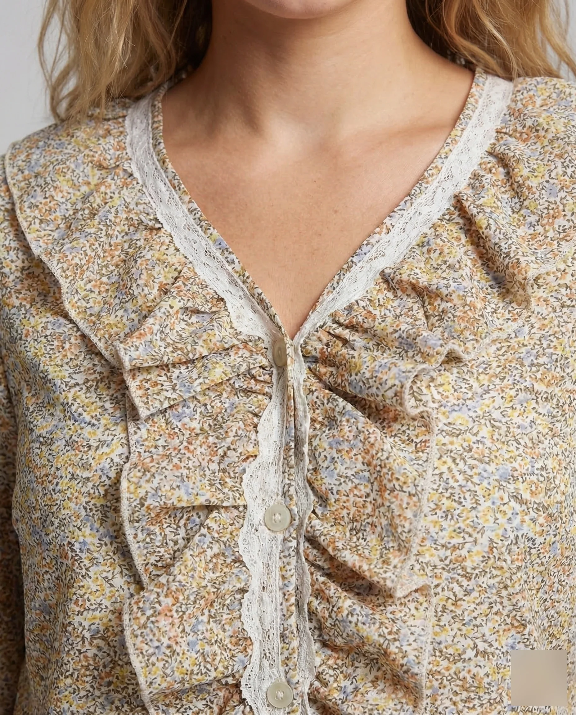 Damen Landhausbluse Spitze - Image 3